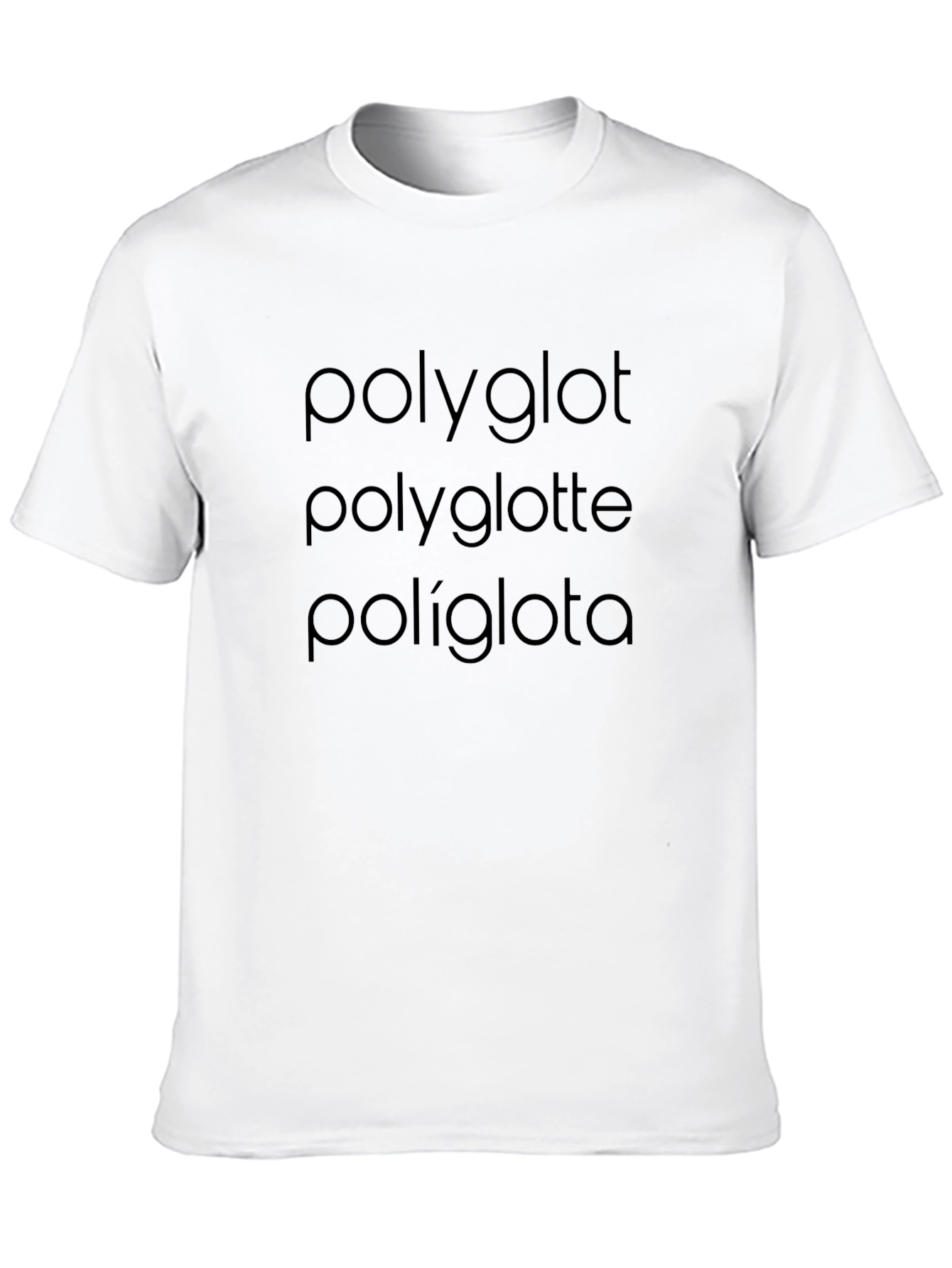 Black Polyglot T-Shirt - Languages Edition view 10