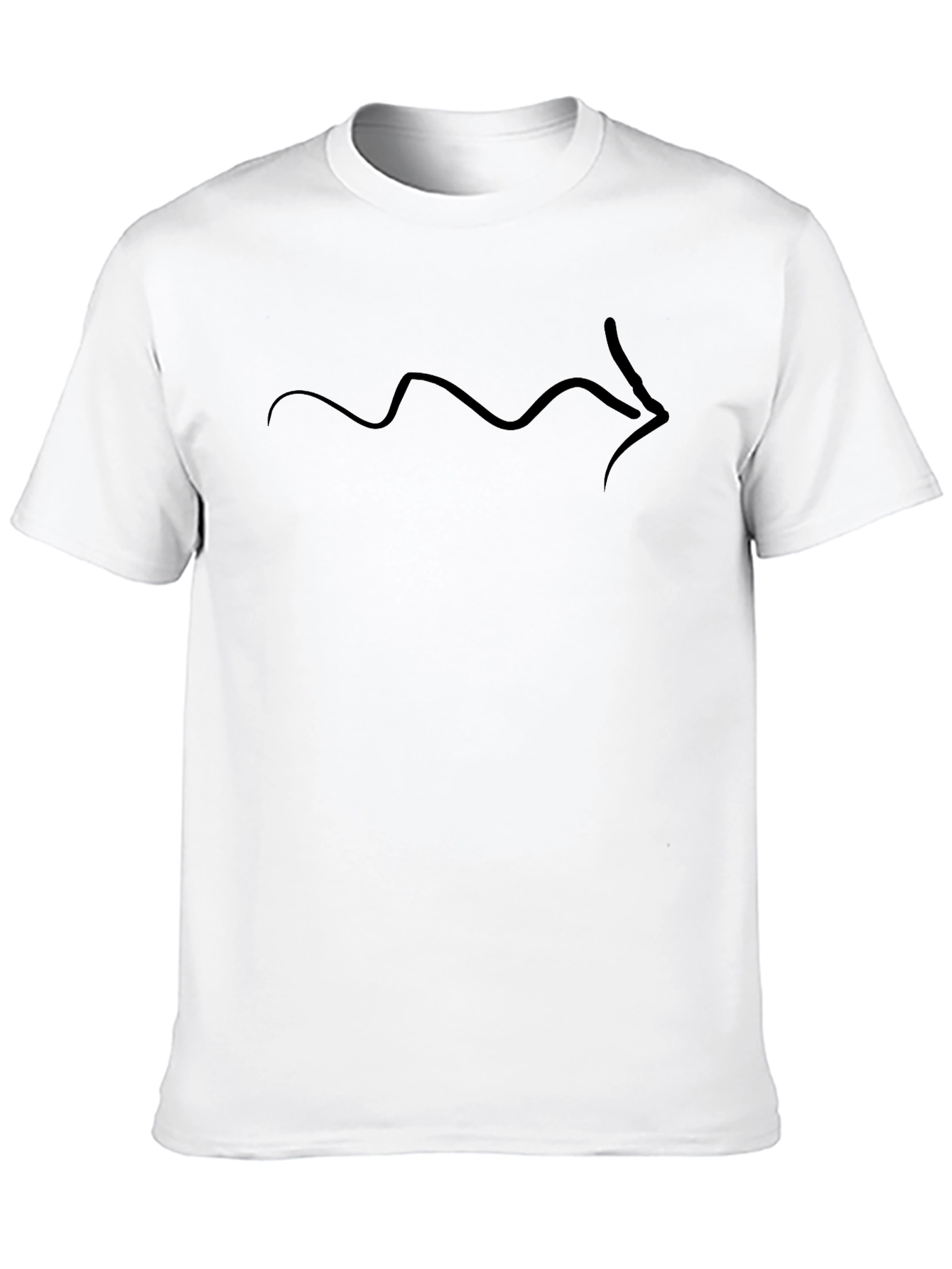 Black Minimalist Arrow Tee - Stylish Graphic T-Shirt view 10