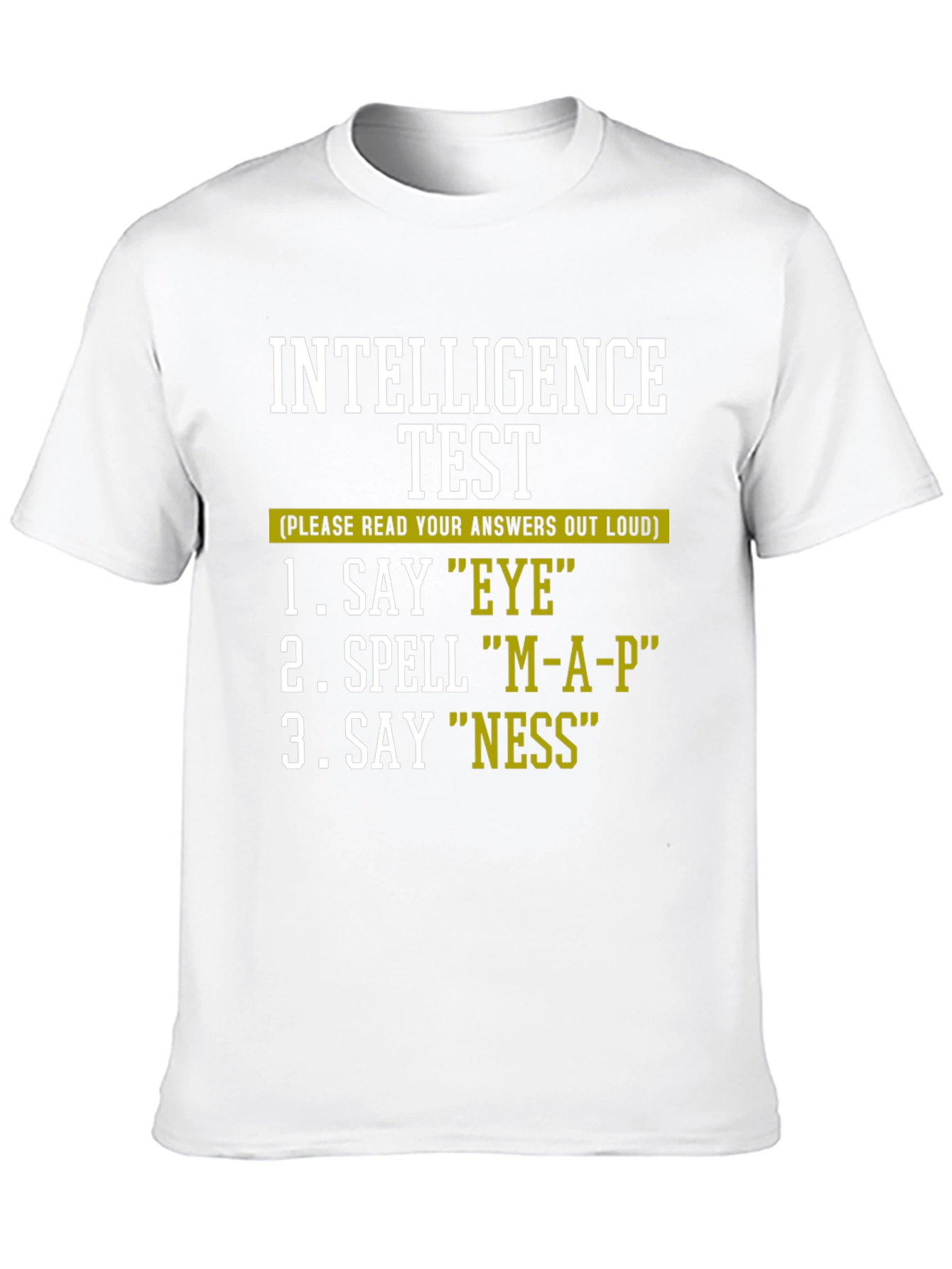 Black Intelligence Test Humor Tee view 10