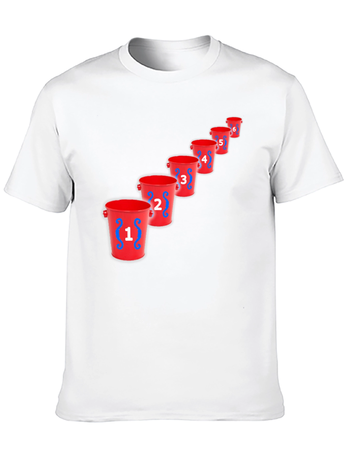 Black Novelty Bucket Number T-Shirt - Graphic Tee view 10