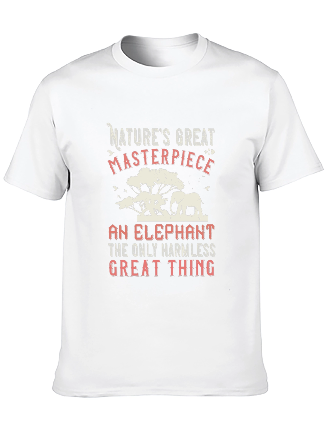 Black Nature's Masterpiece Elephant Graphic T-Shirt view 10