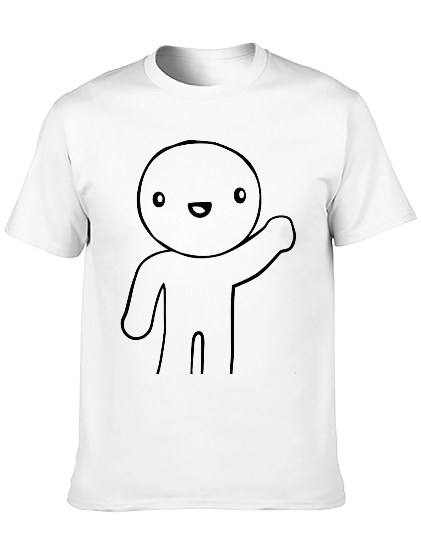 Black Cartoon Character Graphic Tee - Black view 10