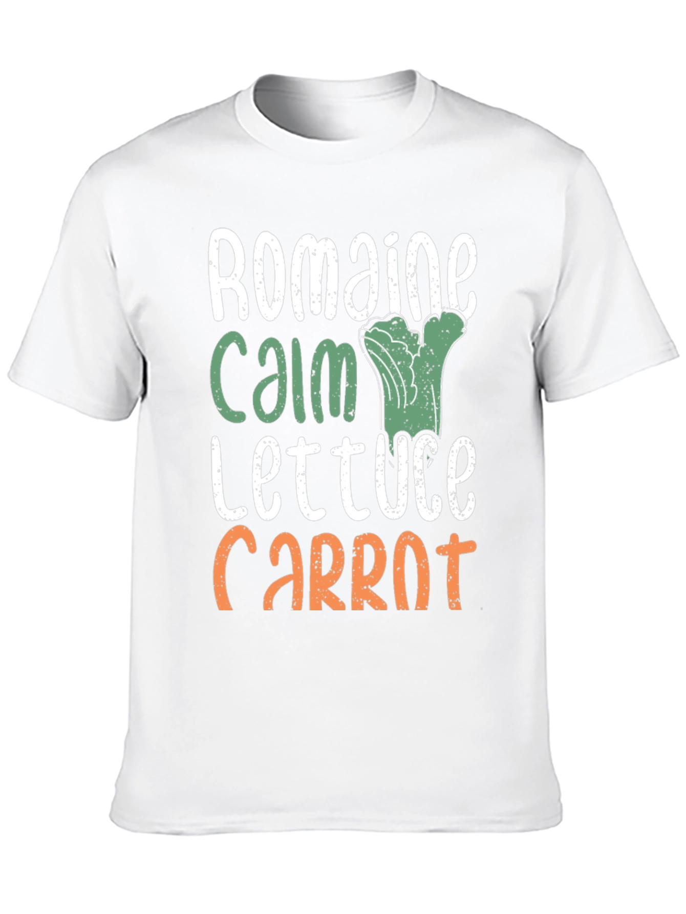 Black Romaine Calm Funny Vegetable T-Shirt view 10