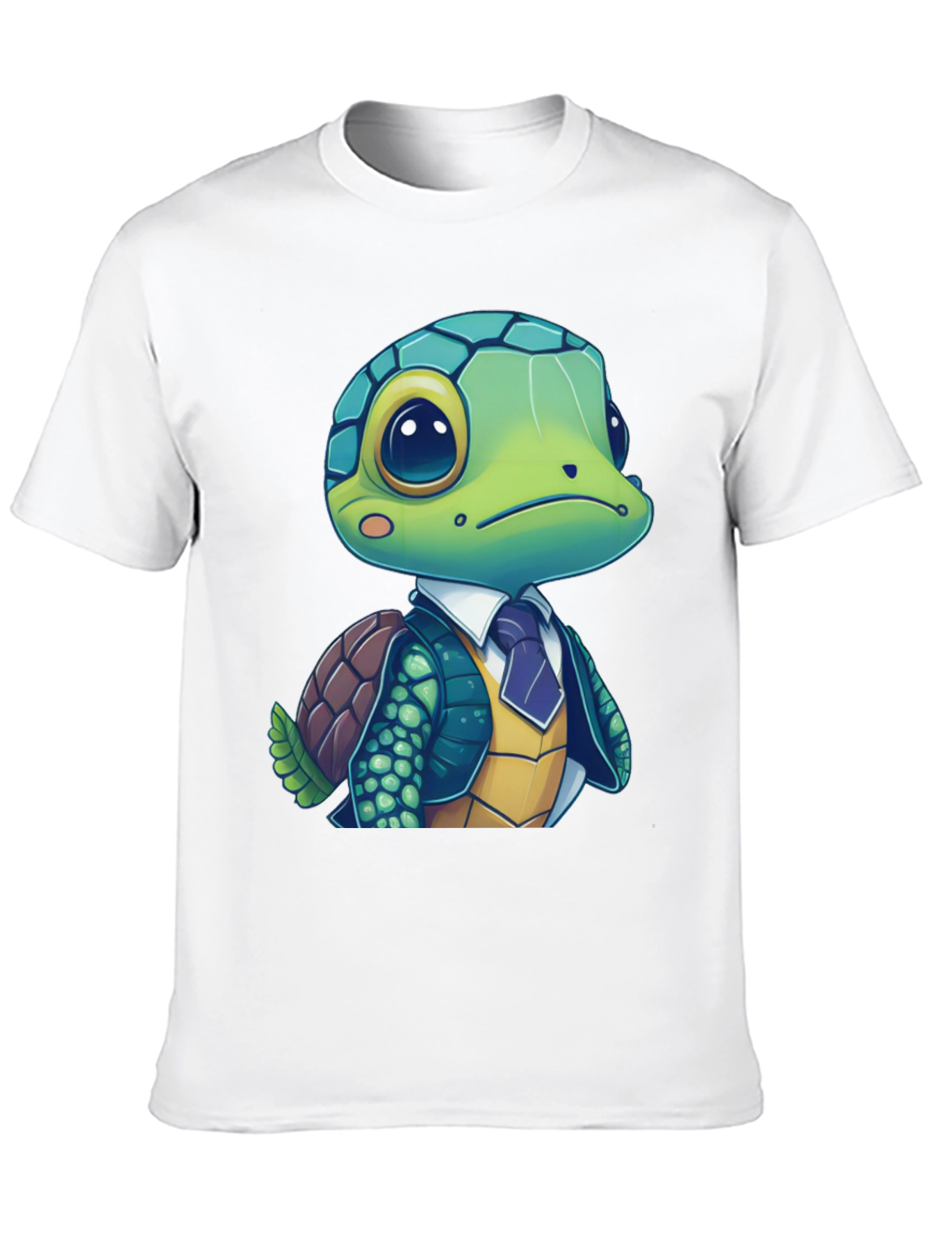 Black Turtle in Suit Graphic Tee - Premium Cotton Blend view 10