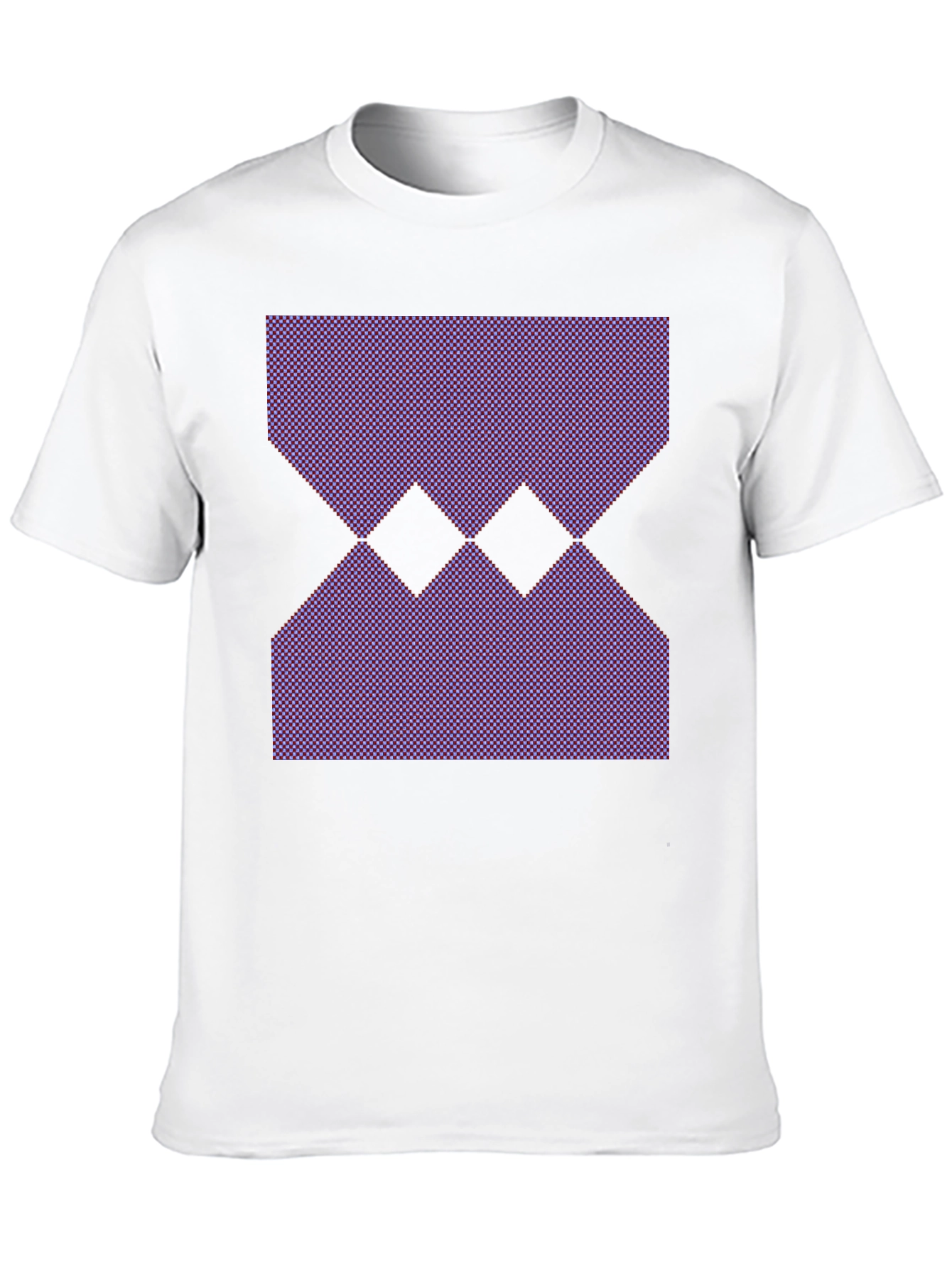 Black Geometric Pattern Black T-Shirt view 10