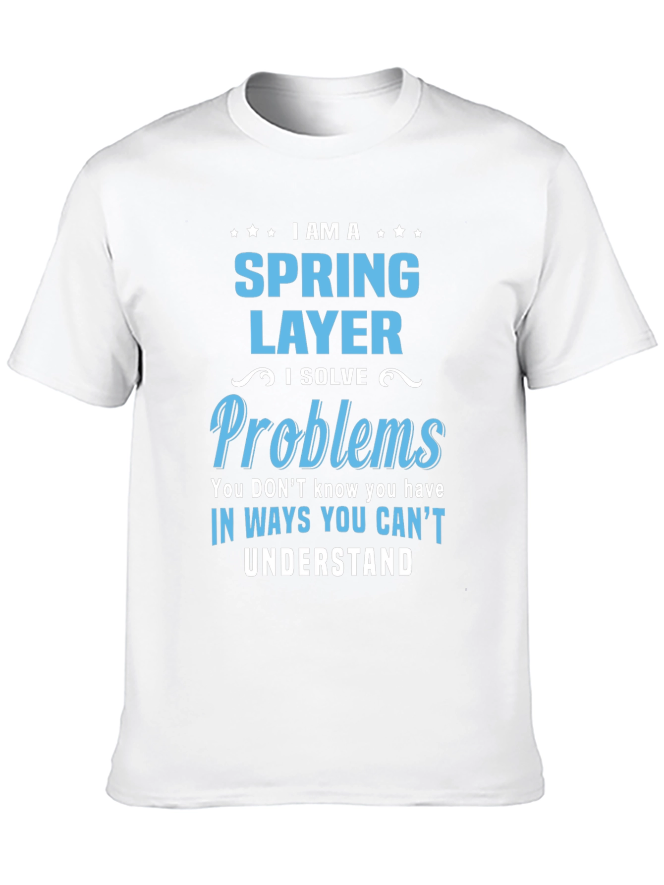 Black Spring Layer T-Shirt - I Solve Problems view 10