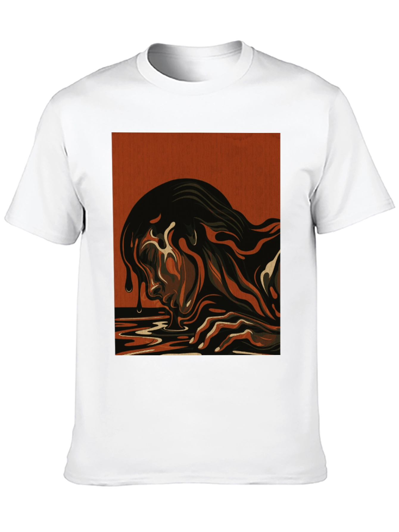 Black Artistic Drip Graphic Tee - Unique Design view 10