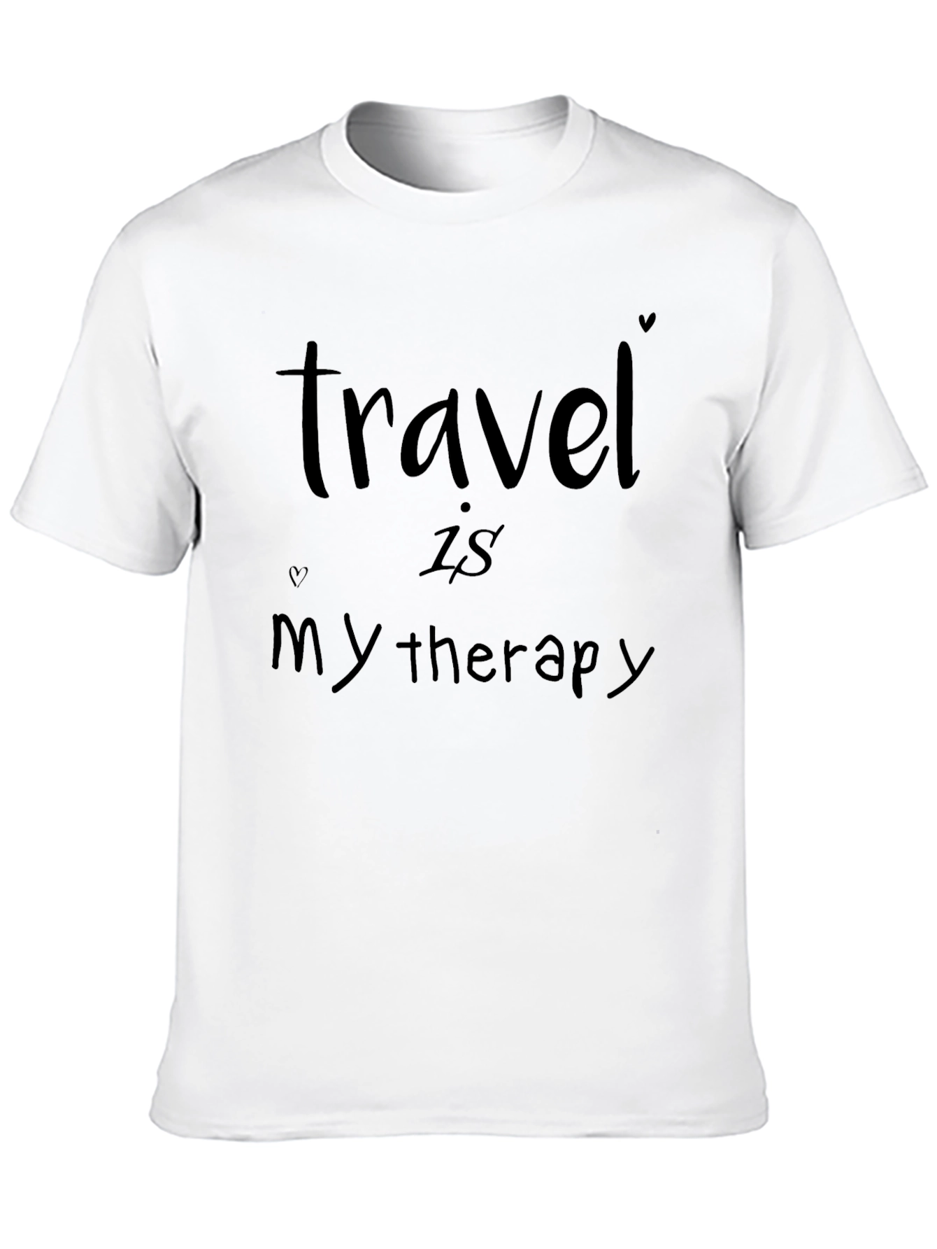 Black Travel is my therapy t-shirt view 10