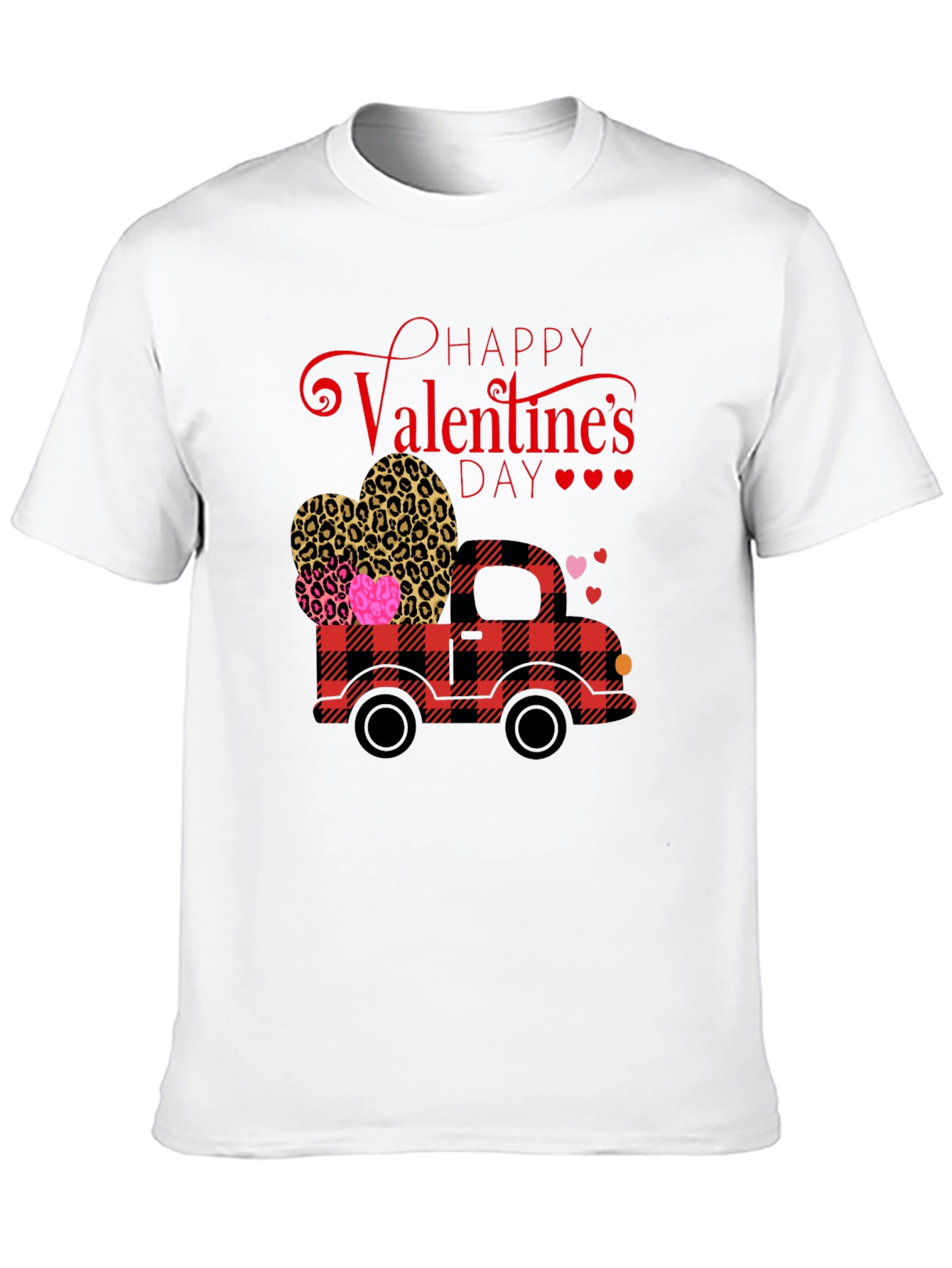 Black Valentine's Day Truck Graphic Tee view 10
