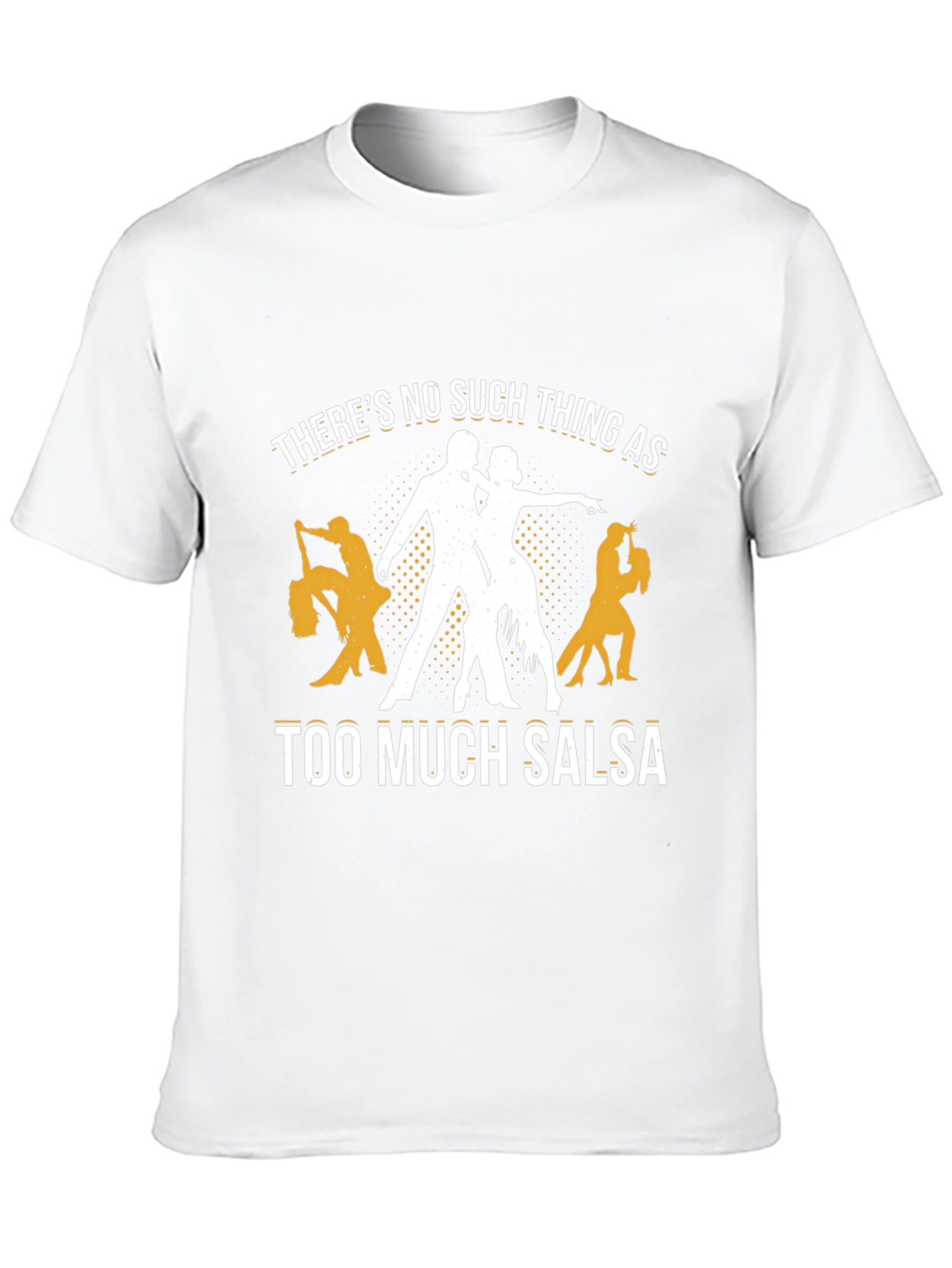 Black Salsa Dance T-Shirt: Too Much Salsa view 10