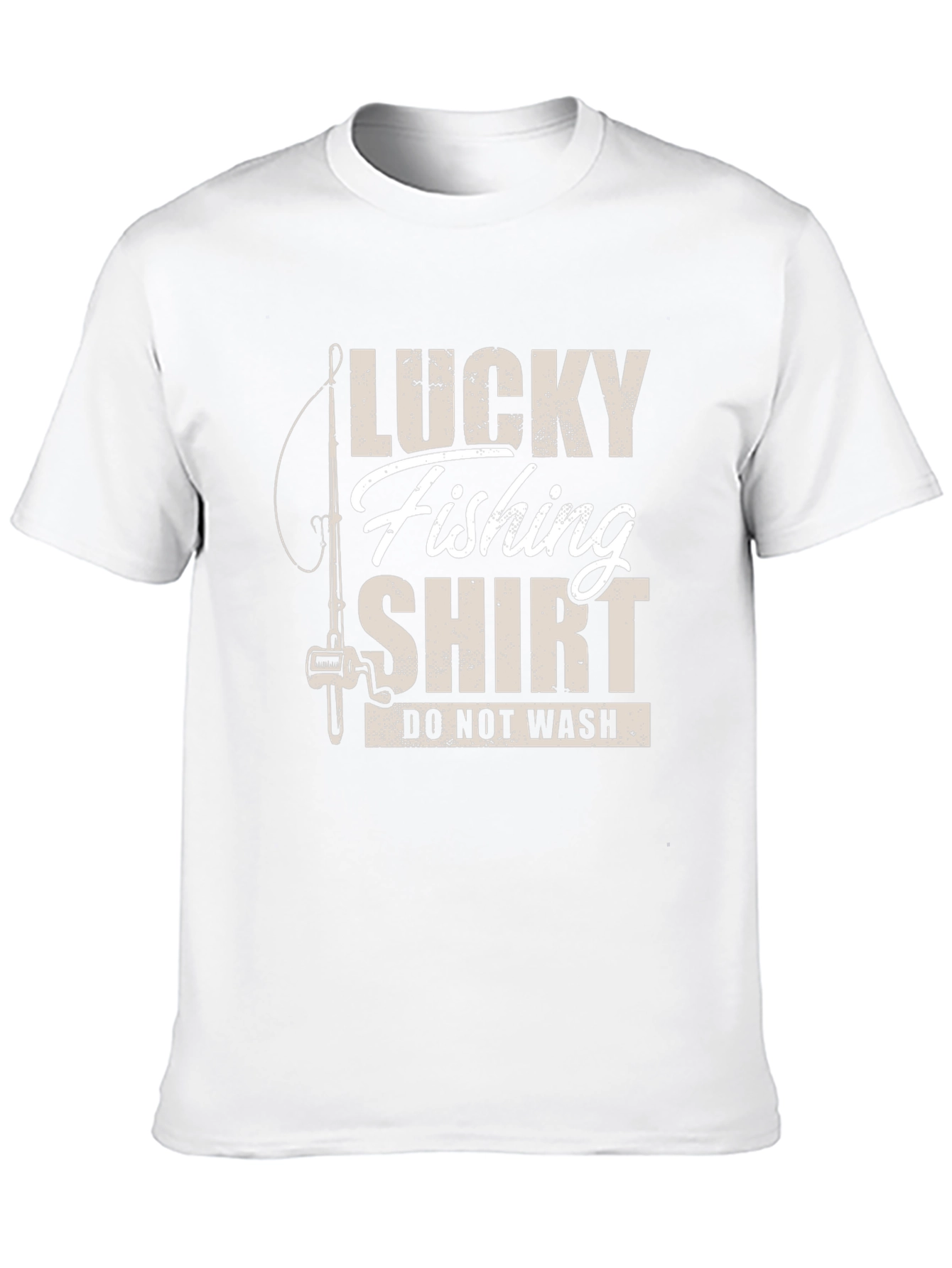 Black Lucky Fishing Shirt - Novelty Graphic Tee view 10
