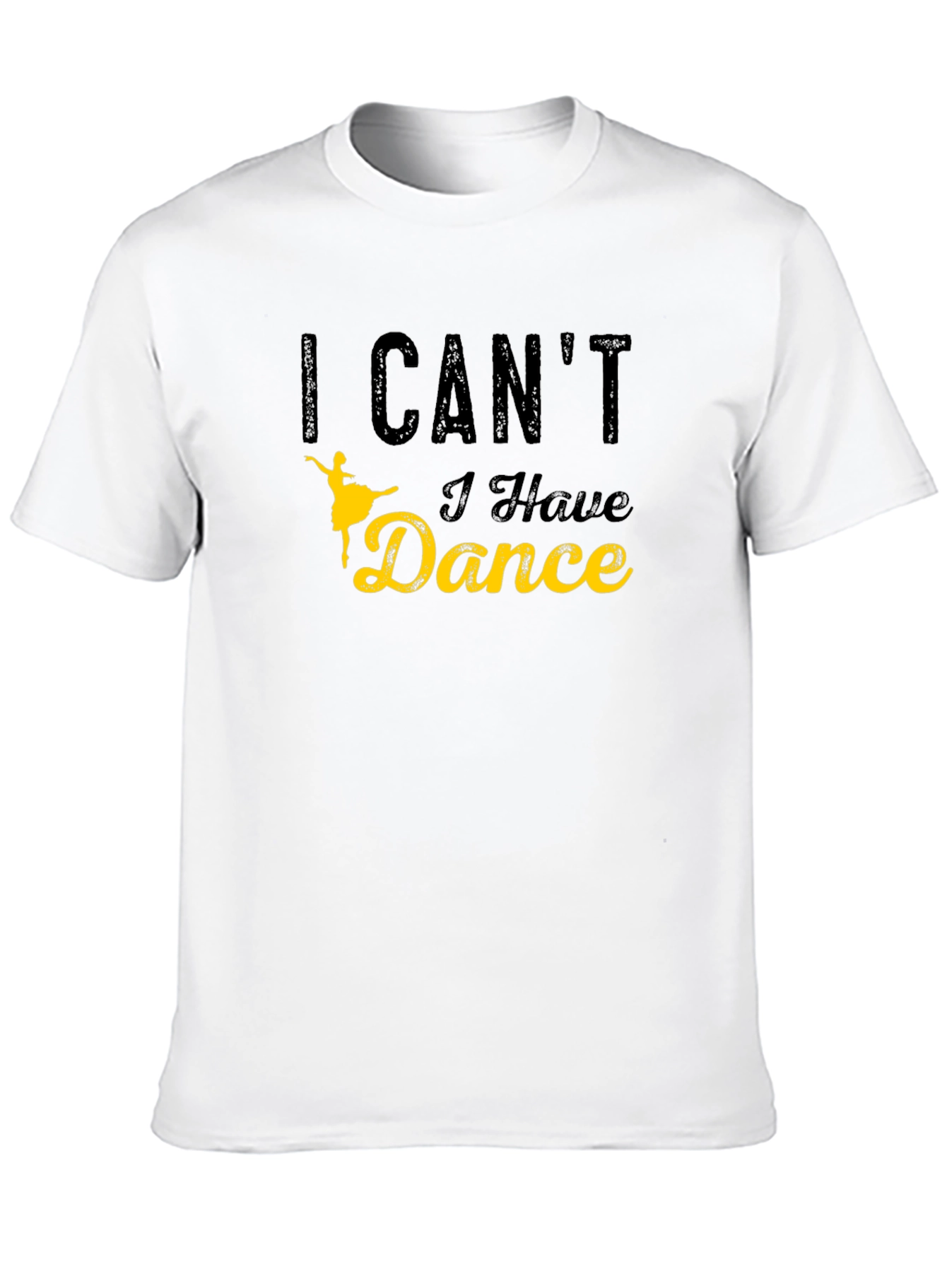 Black I Can't I Have Dance Graphic T-Shirt view 10