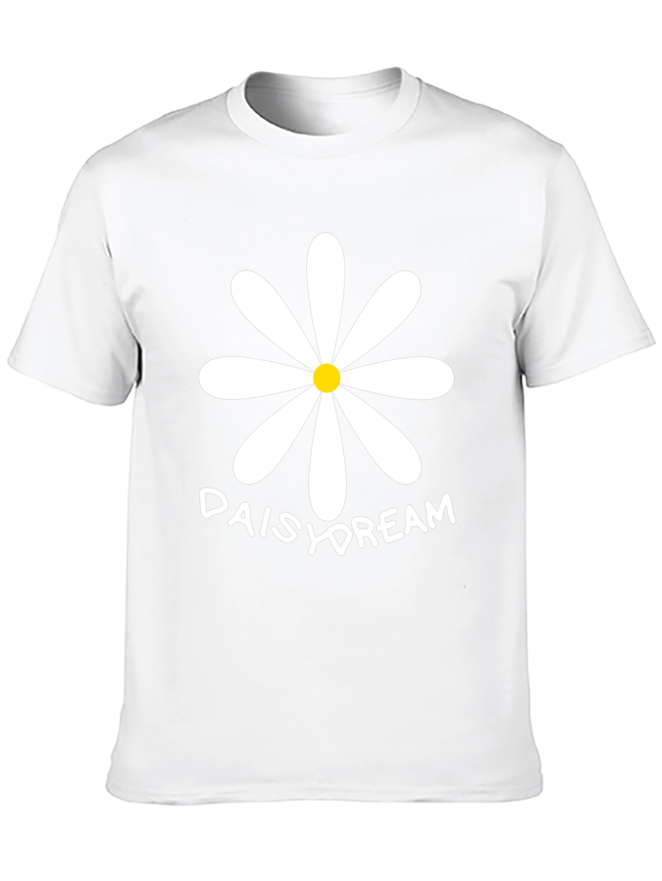 Black Daisy Dream T-Shirt - Black Cotton Tee view 10
