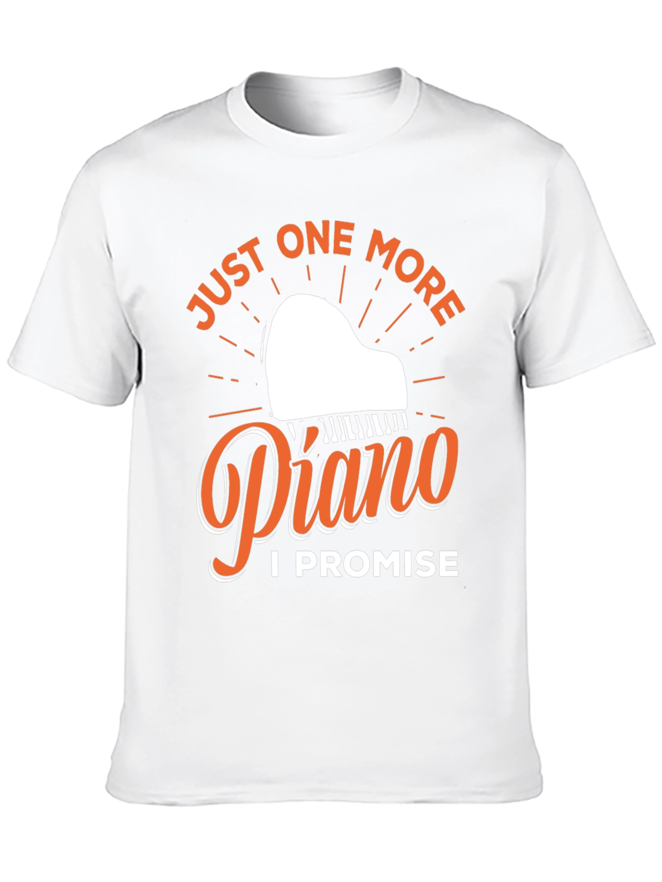 Black Just One More Piano T-Shirt - Musician Gift view 10