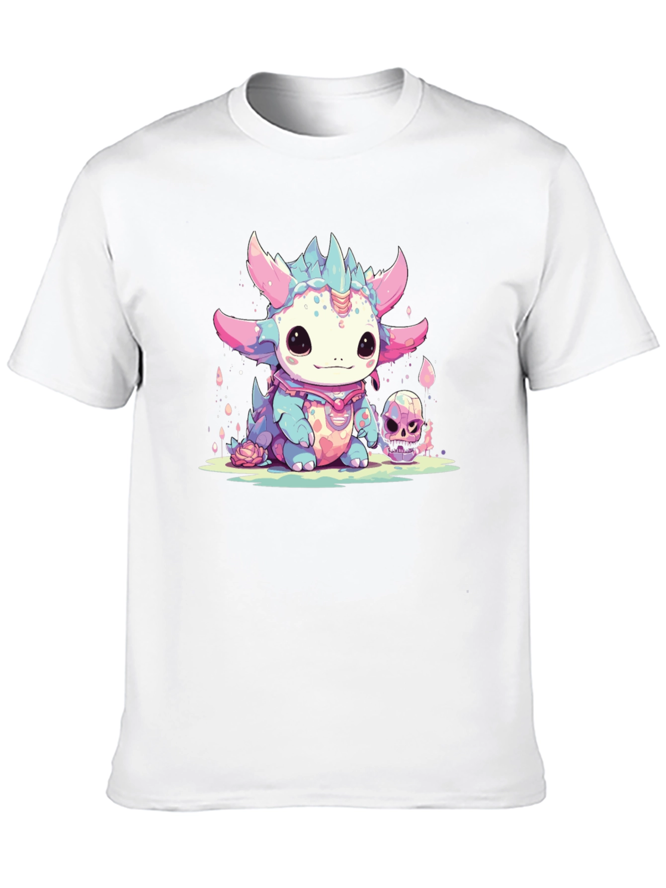 Black Kawaii Dragon Tee - Spooky Cute Style view 10