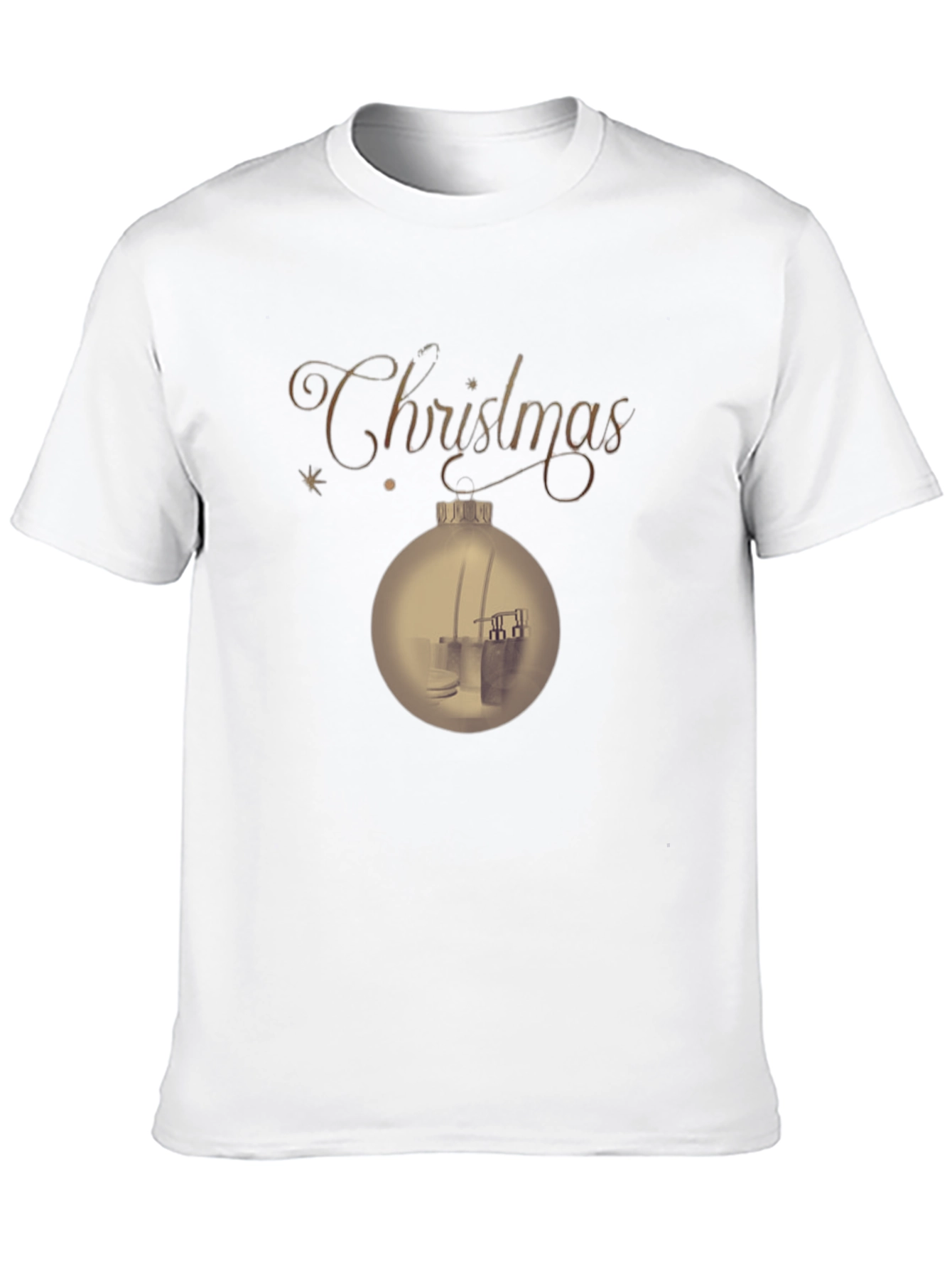 Black Christmas Ornament T-Shirt - Holiday Festive Tee view 10