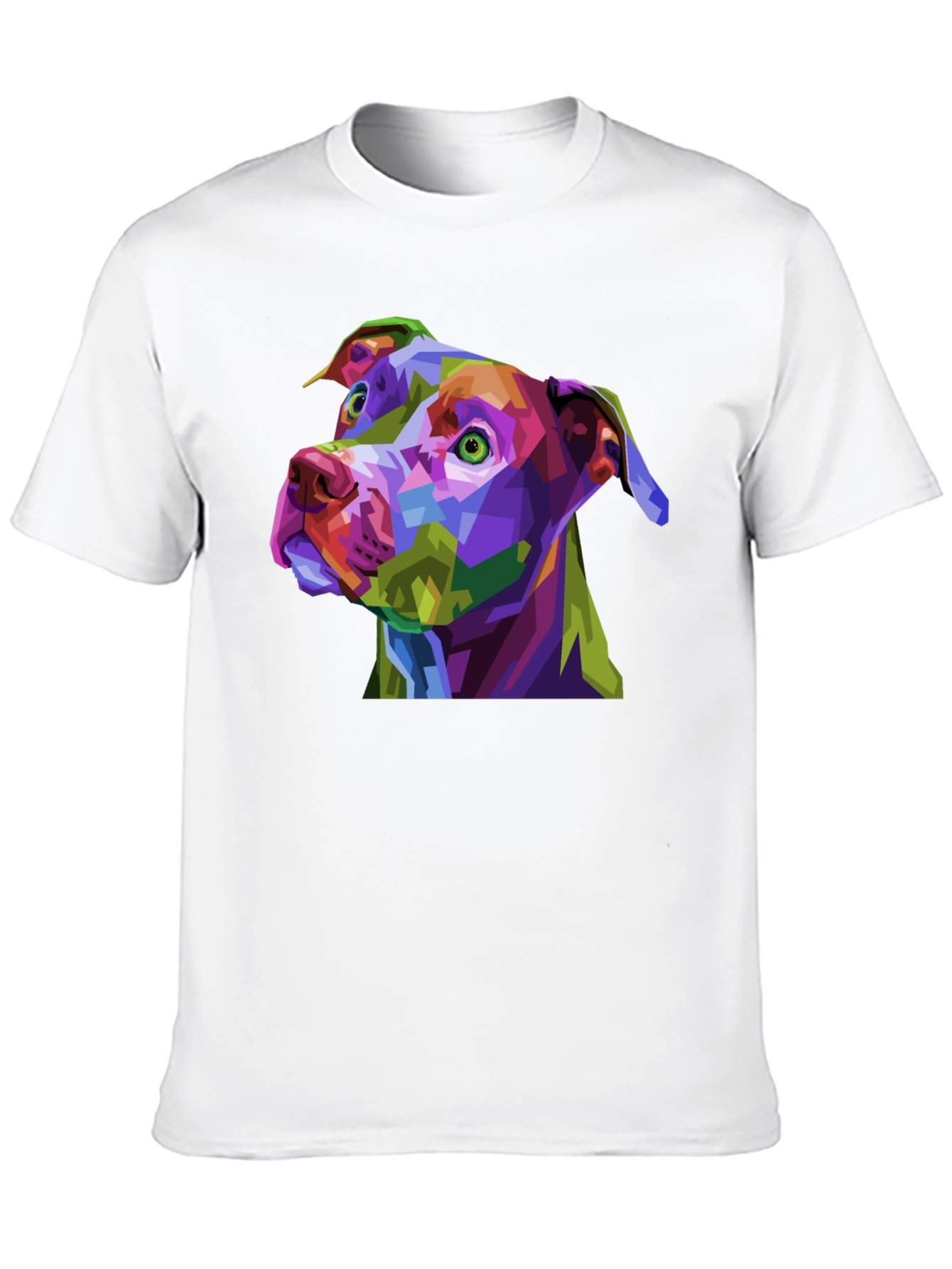 Black Abstract Dog Graphic Black T-Shirt view 10