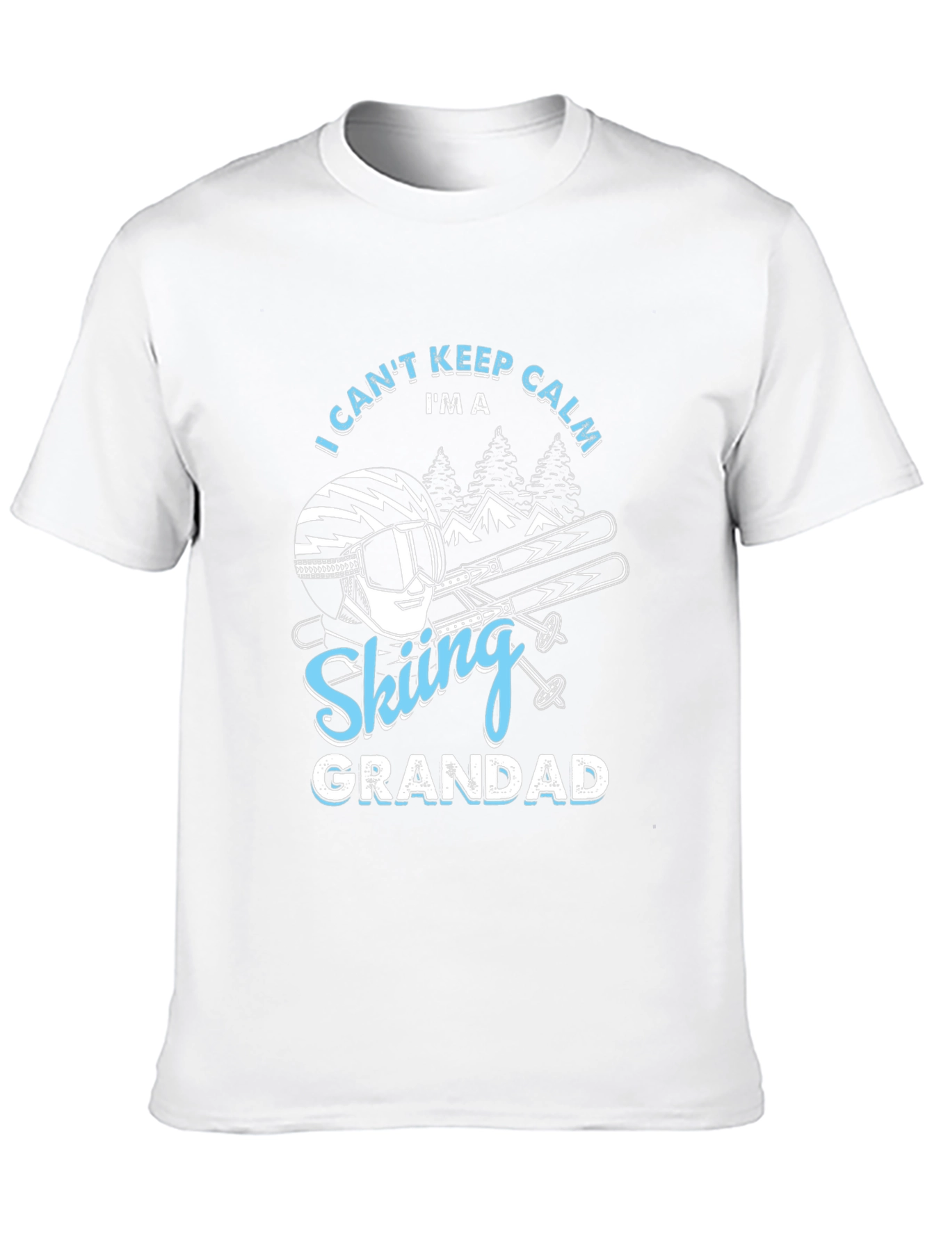 Black Skiing Grandad T-Shirt - I Can't Keep Calm view 10