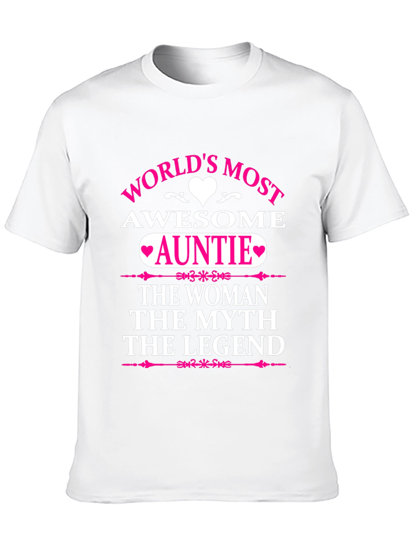 Black World's Most Awesome Auntie T-Shirt view 10