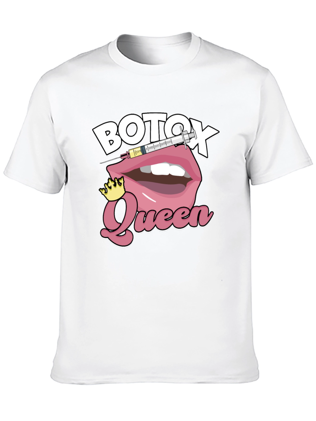 Black Botox Queen Graphic T-Shirt - Black Cotton Blend view 10