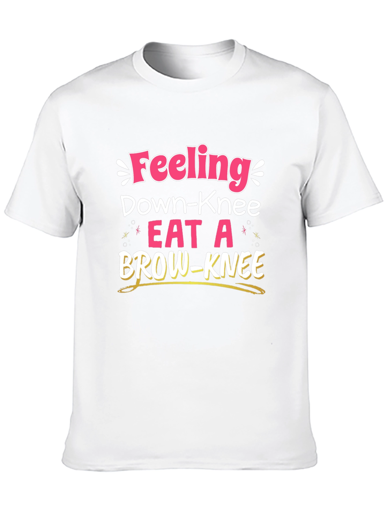 Black Eat A Brown-Knee T-Shirt - Funny Pun view 10
