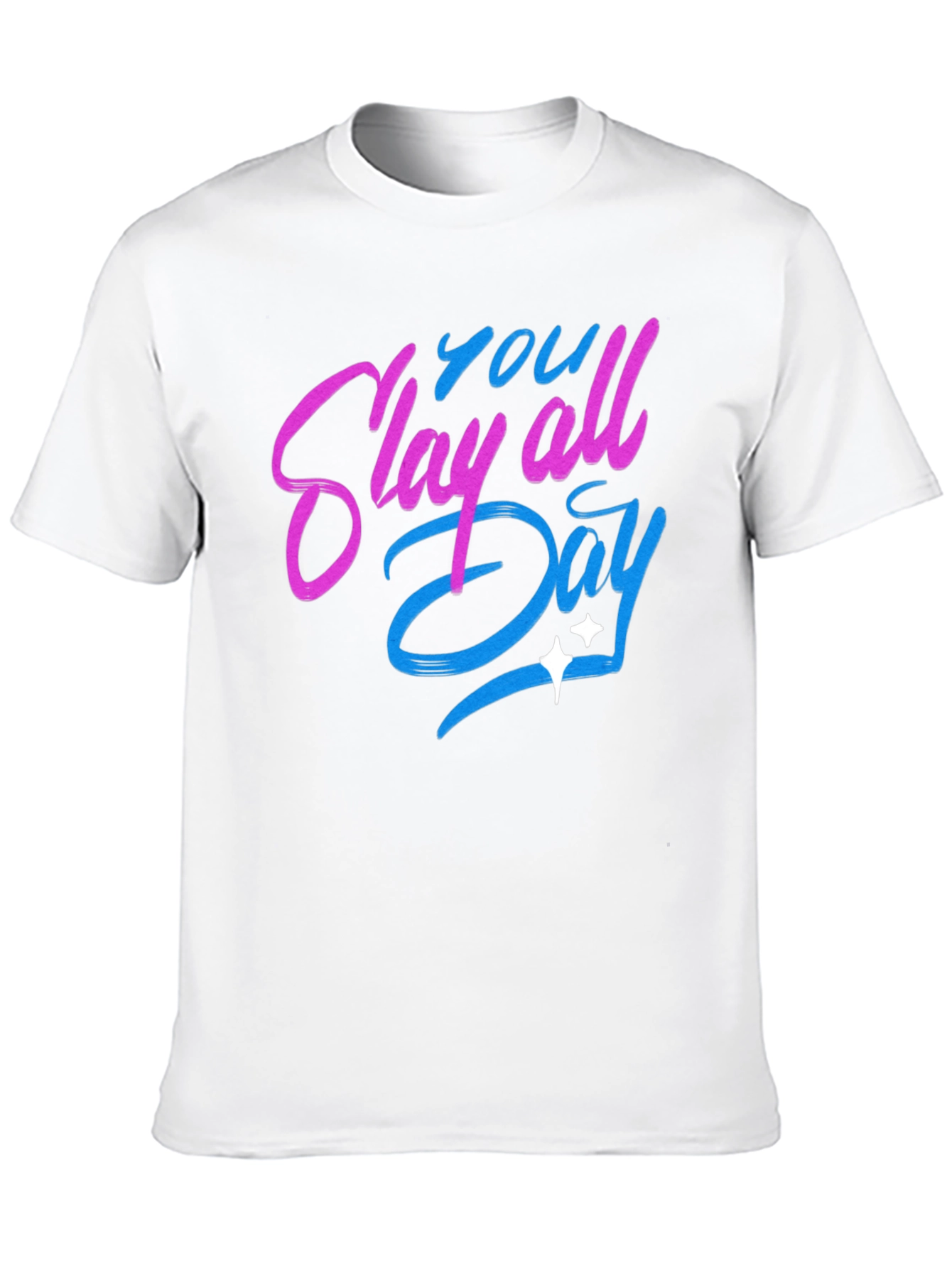 Black Slay All Day Graphic T-Shirt - Trendy Casual Tee view 10