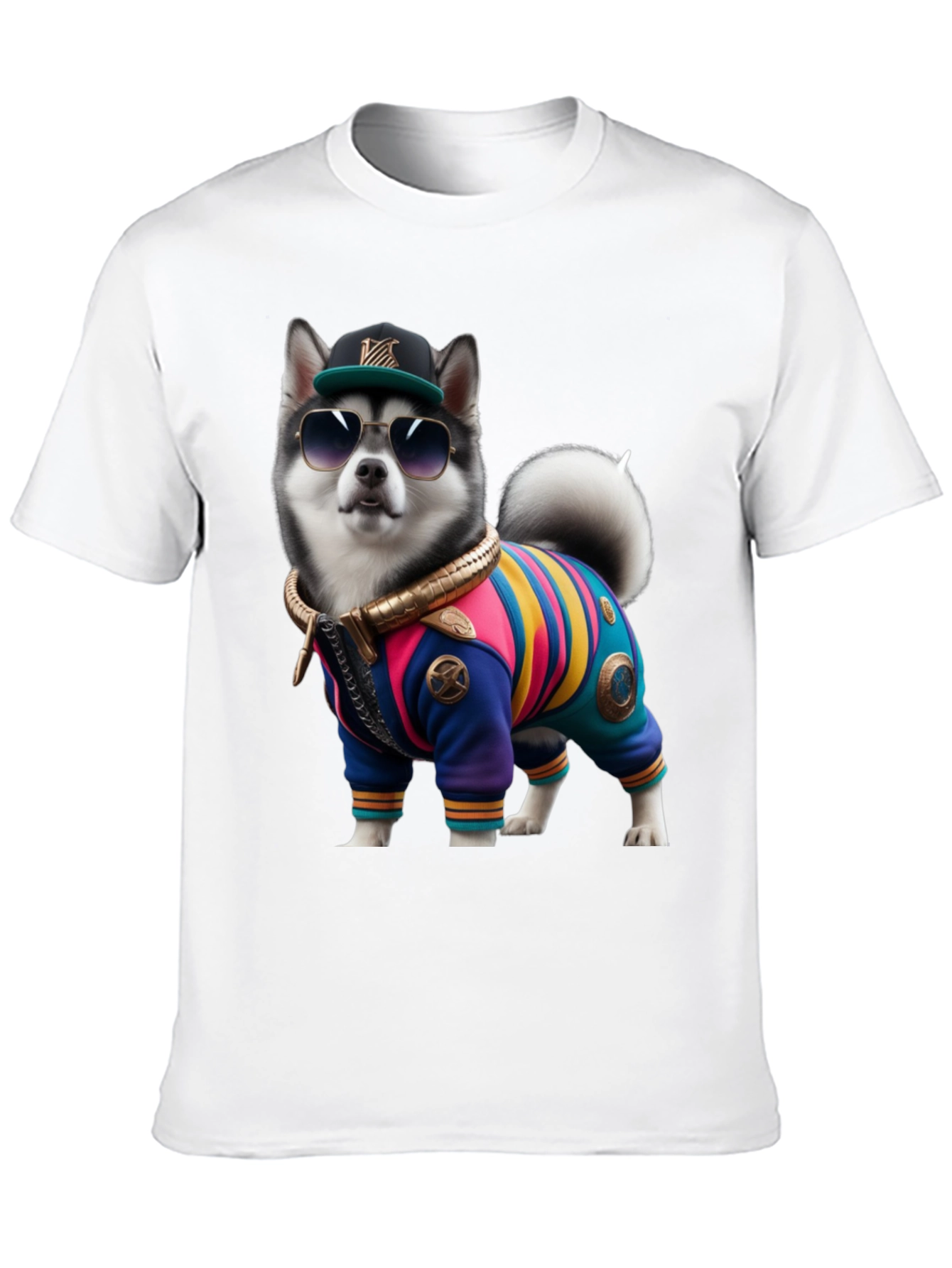 Black Dog in Outfit Graphic Tee view 10