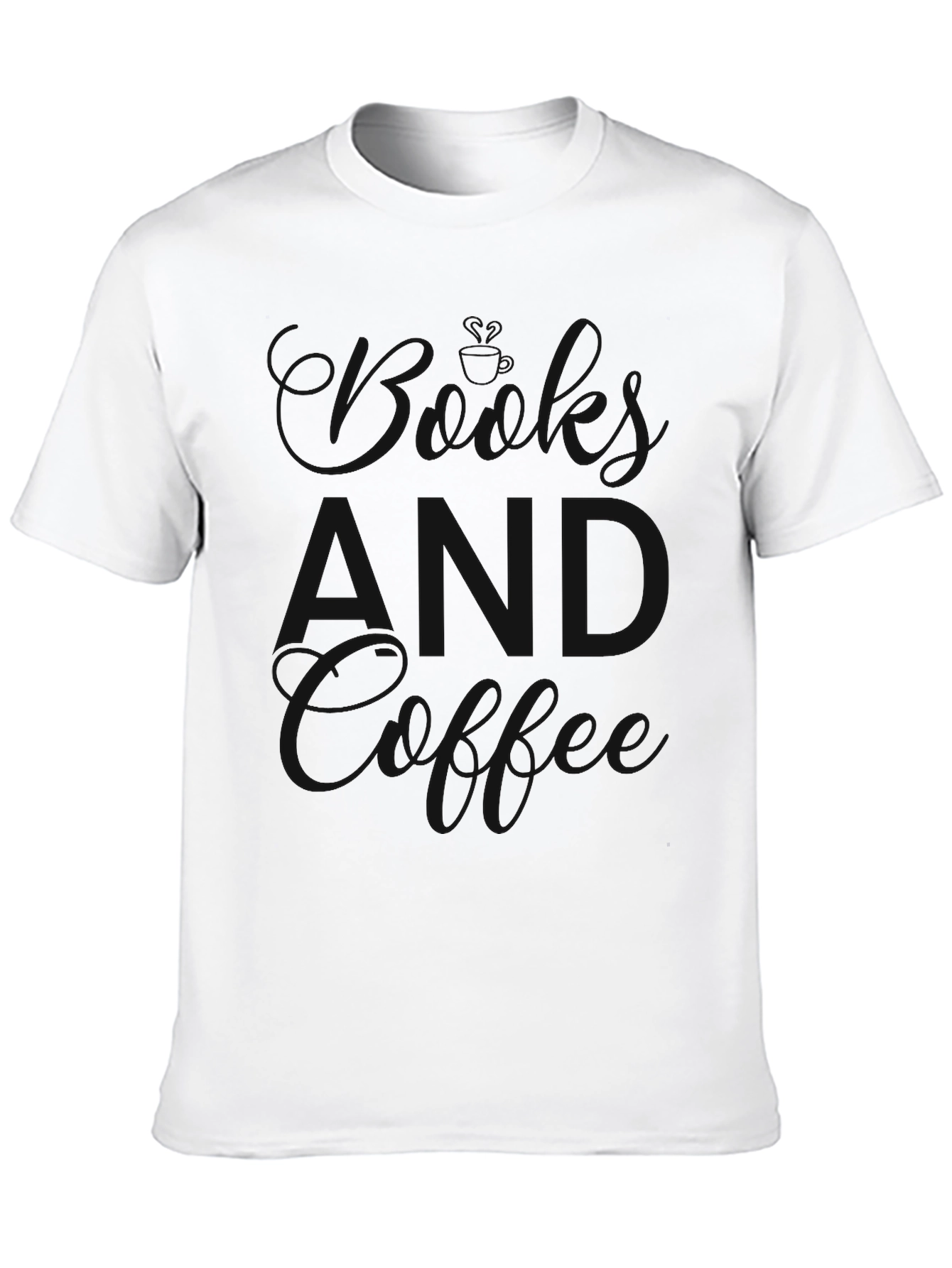 Black Men's Basic Black T-Shirt view 10