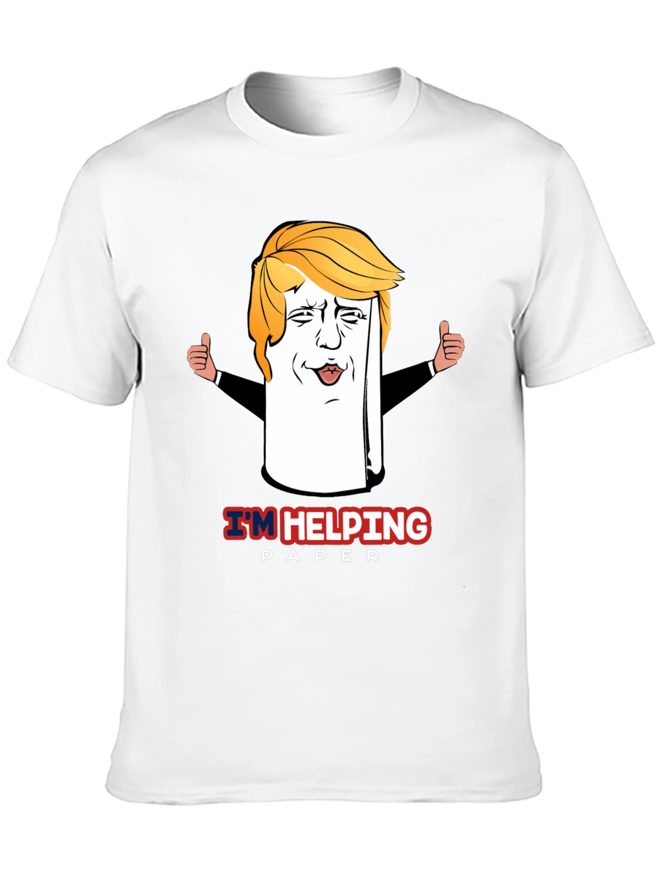 Black I'm Helping Paper - Funny Novelty T-Shirt view 10