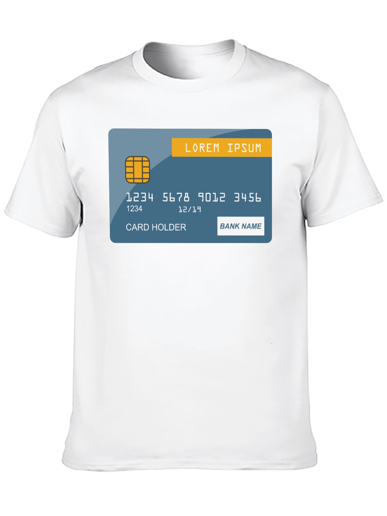 Black Credit Card T-Shirt - Black Graphic Tee view 10