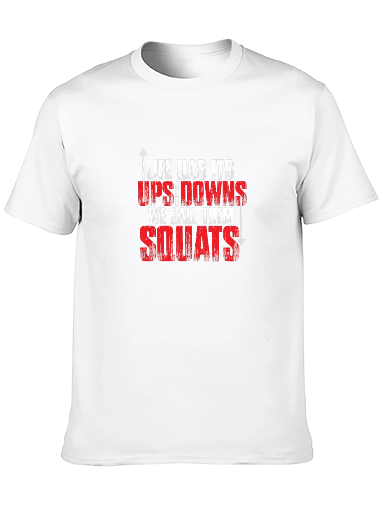 Black Life Has Its Ups and Downs Squats T-Shirt view 10