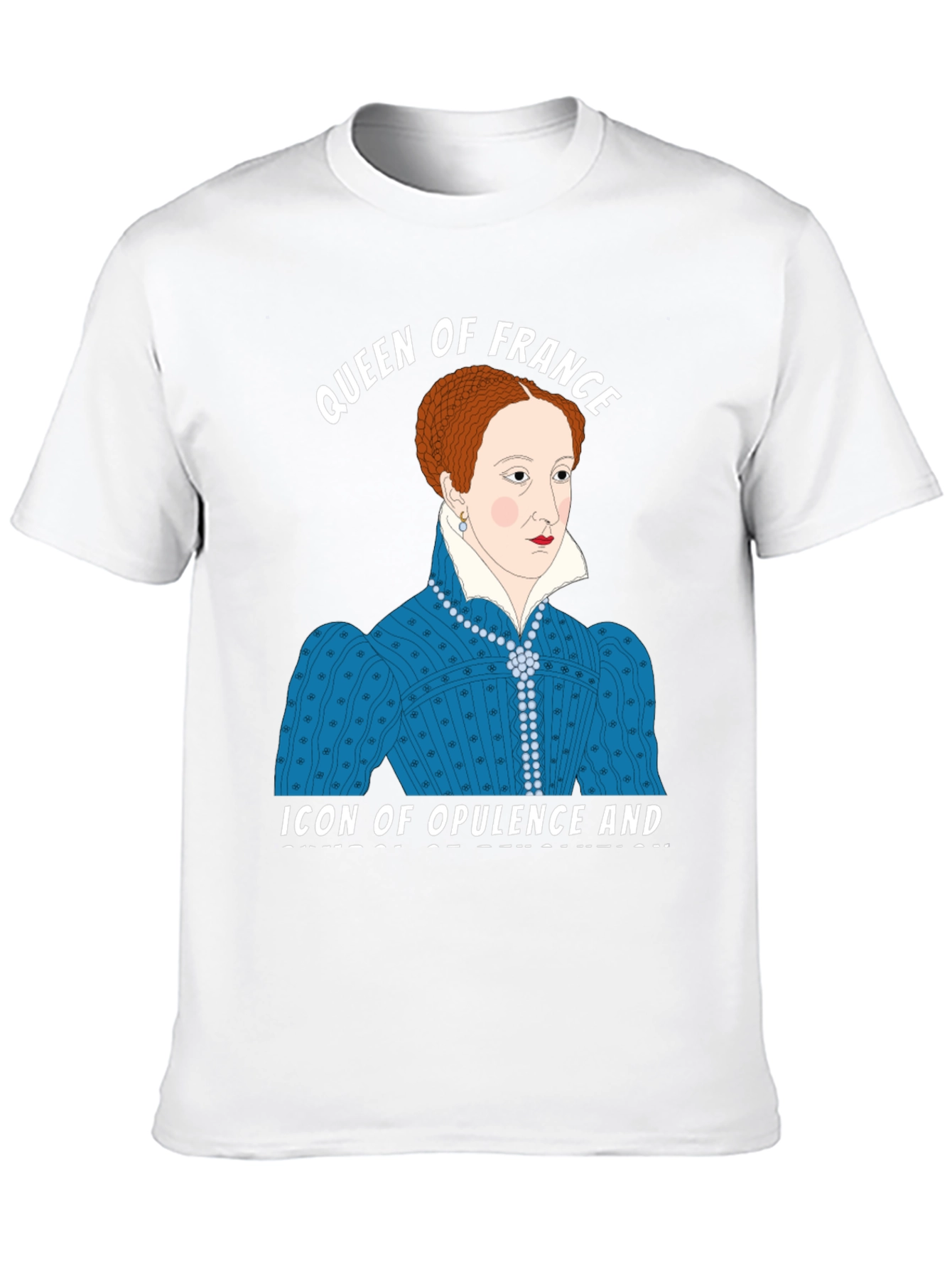 Black Queen of France Graphic T-Shirt view 10