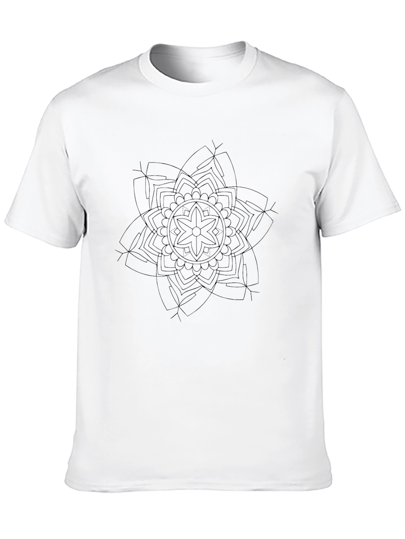 Black Black Mandala Graphic Tee - Stylish Comfort view 10