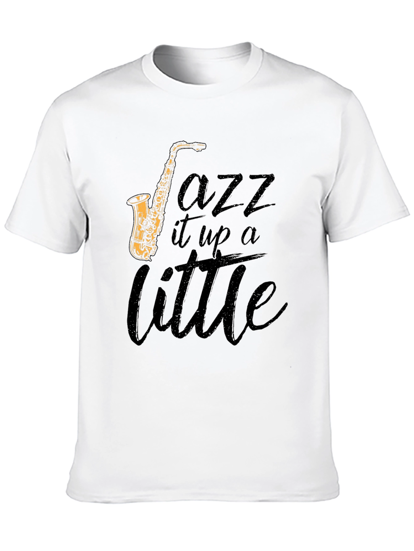 Black Jazz It Up Tee - Saxophone Graphic T-Shirt view 10
