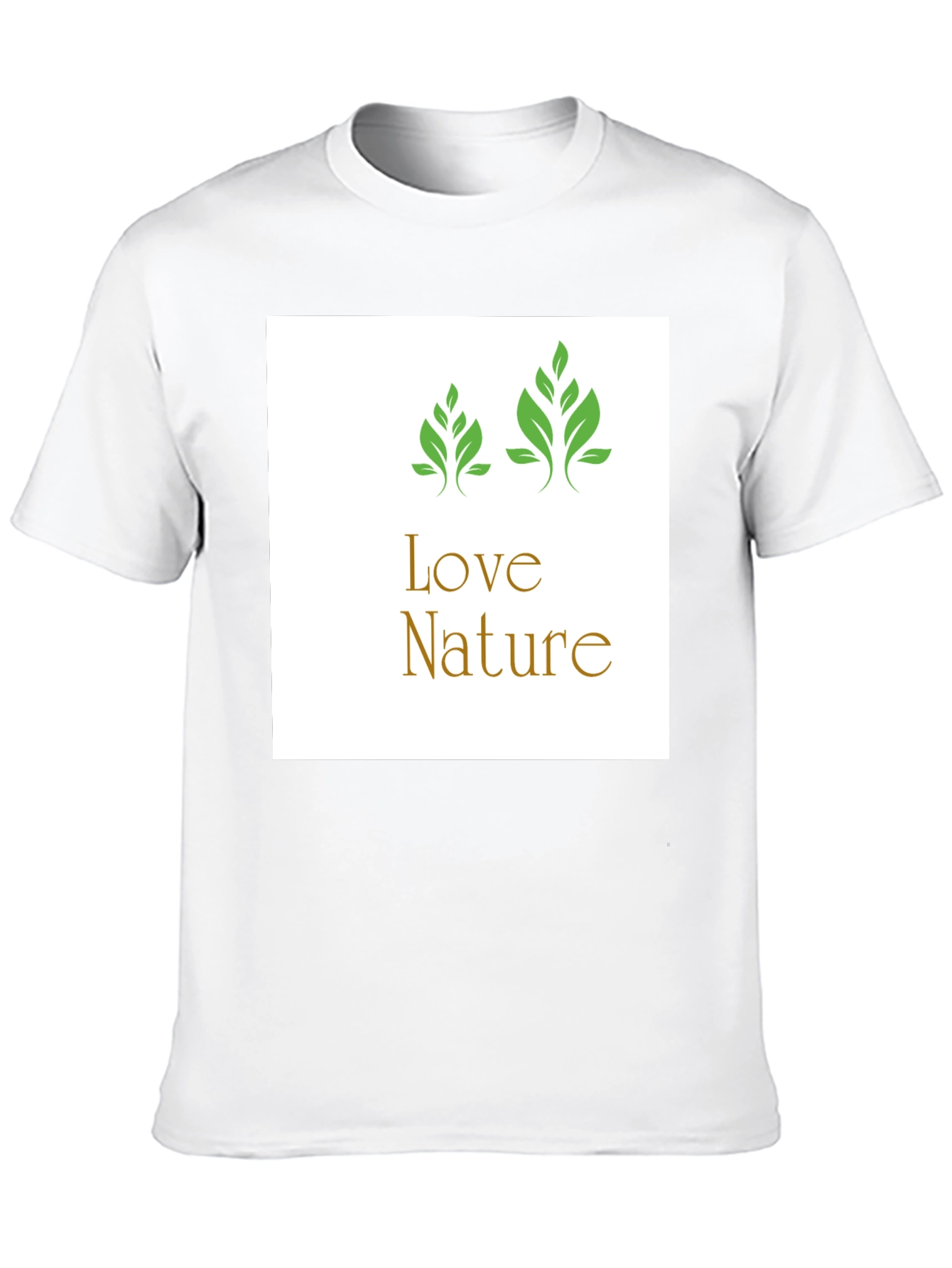 Black Love Nature Graphic Tee - Black Cotton T-Shirt view 10