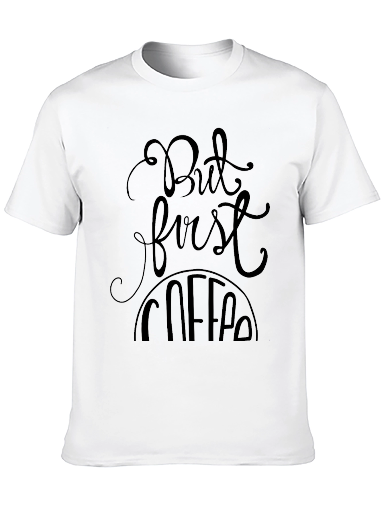 Black But First Coffee Graphic Tee - Black Unisex view 10