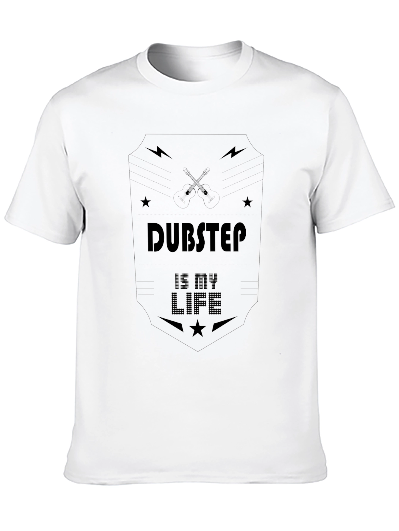 Black Dubstep is my life - Black Tee view 10