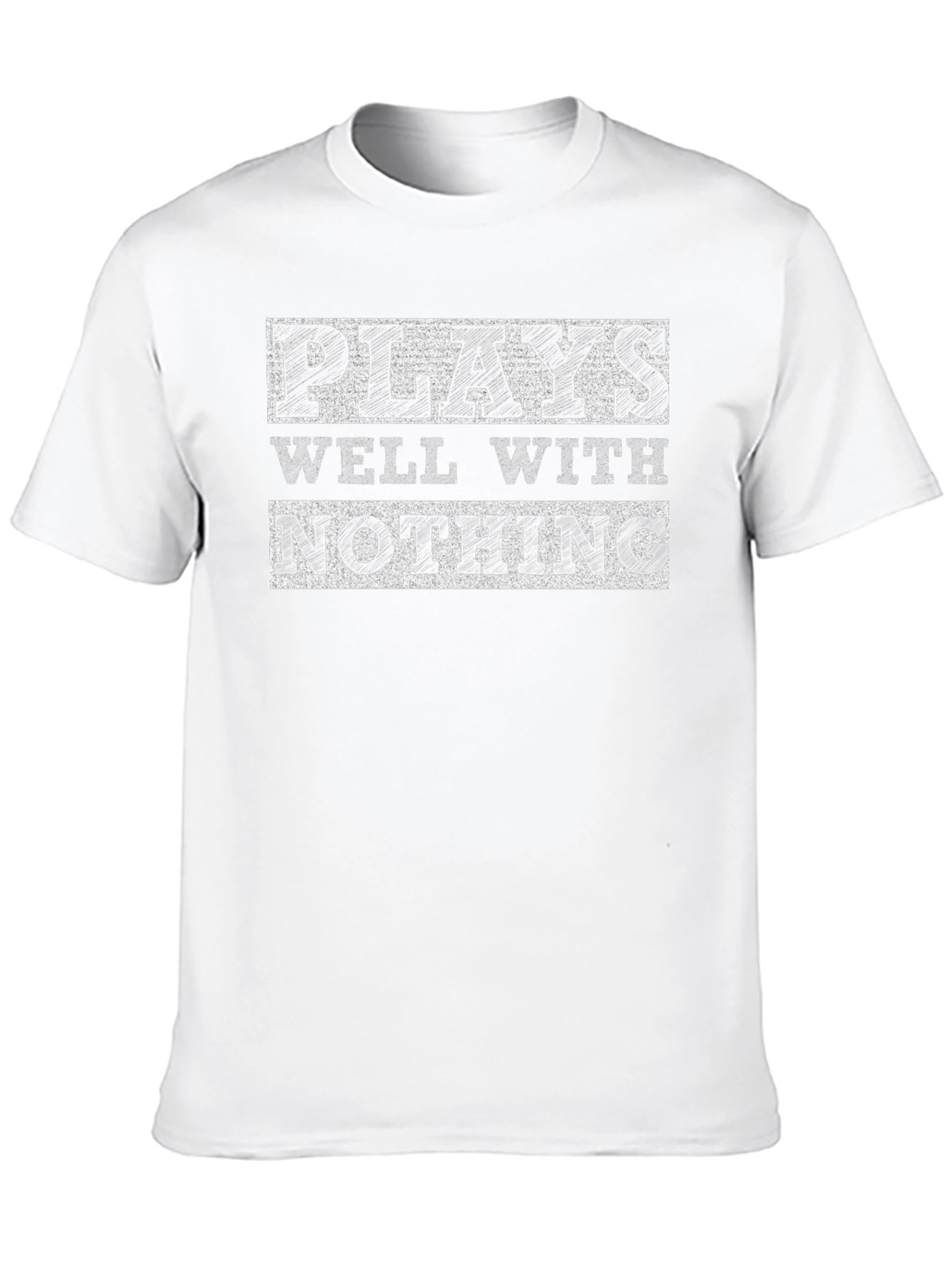 Black Plays Well With Nothing Graphic Tee view 10