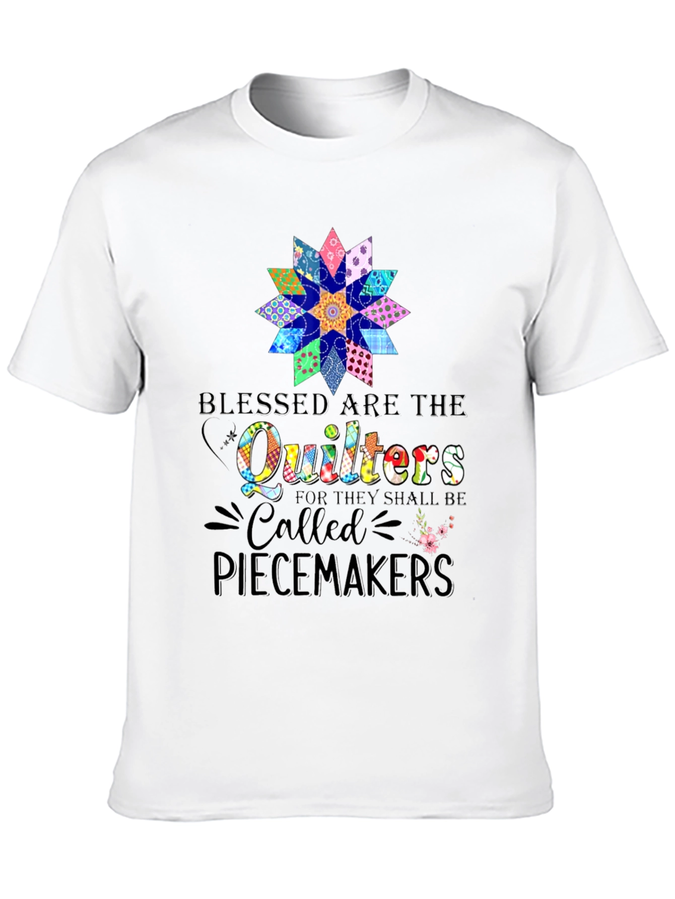 Black Quilters Piecemakers Black Graphic T-Shirt view 10