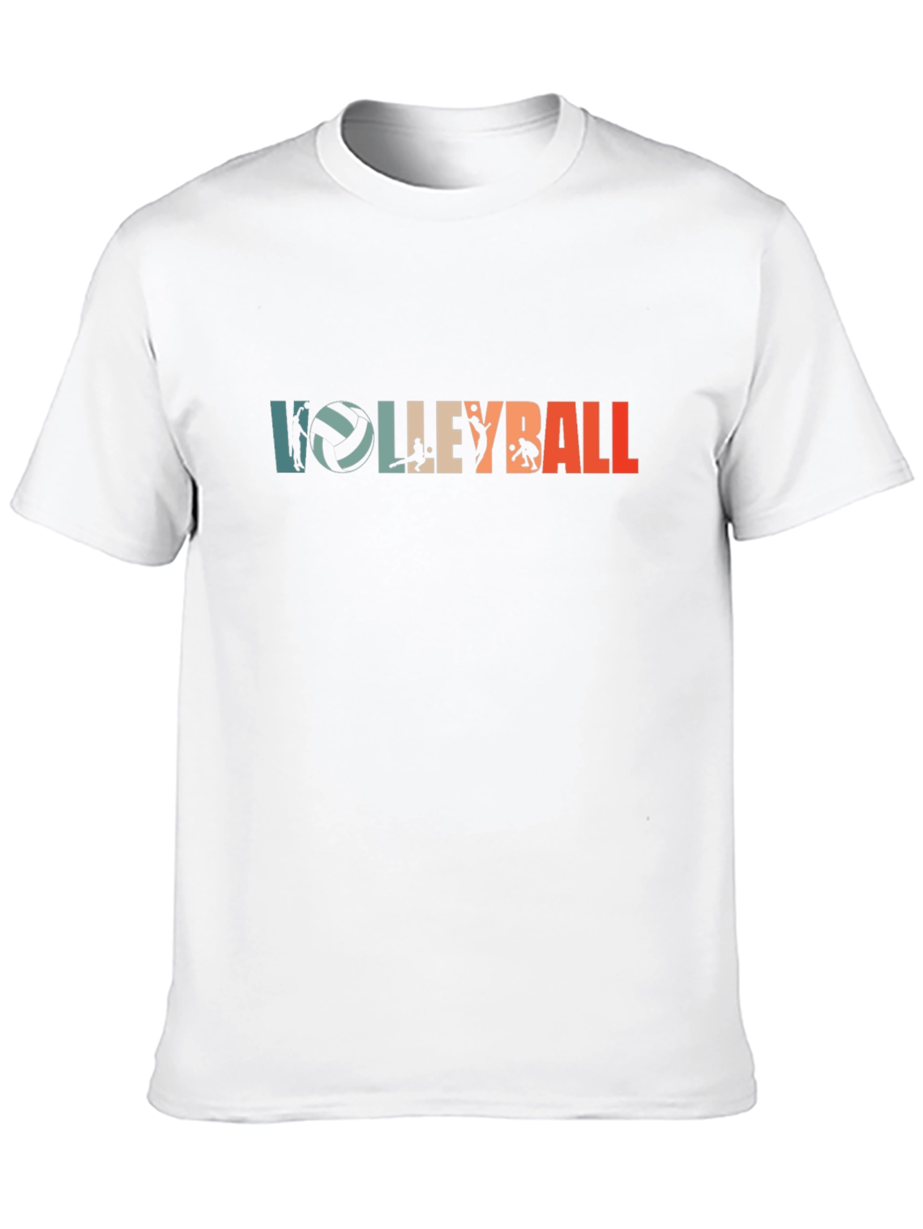 Black Volleyball Graphic Tee - Retro Style Black T-Shirt view 10