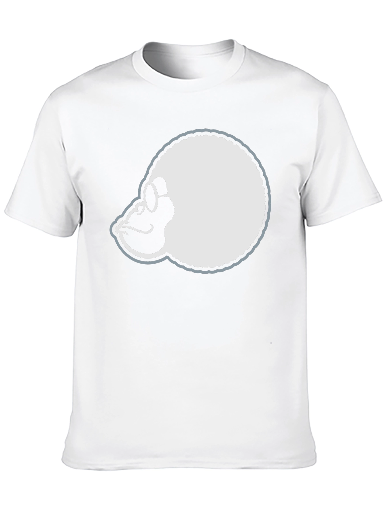 Black Retro Gorilla Tee - Black Cotton T-Shirt view 10