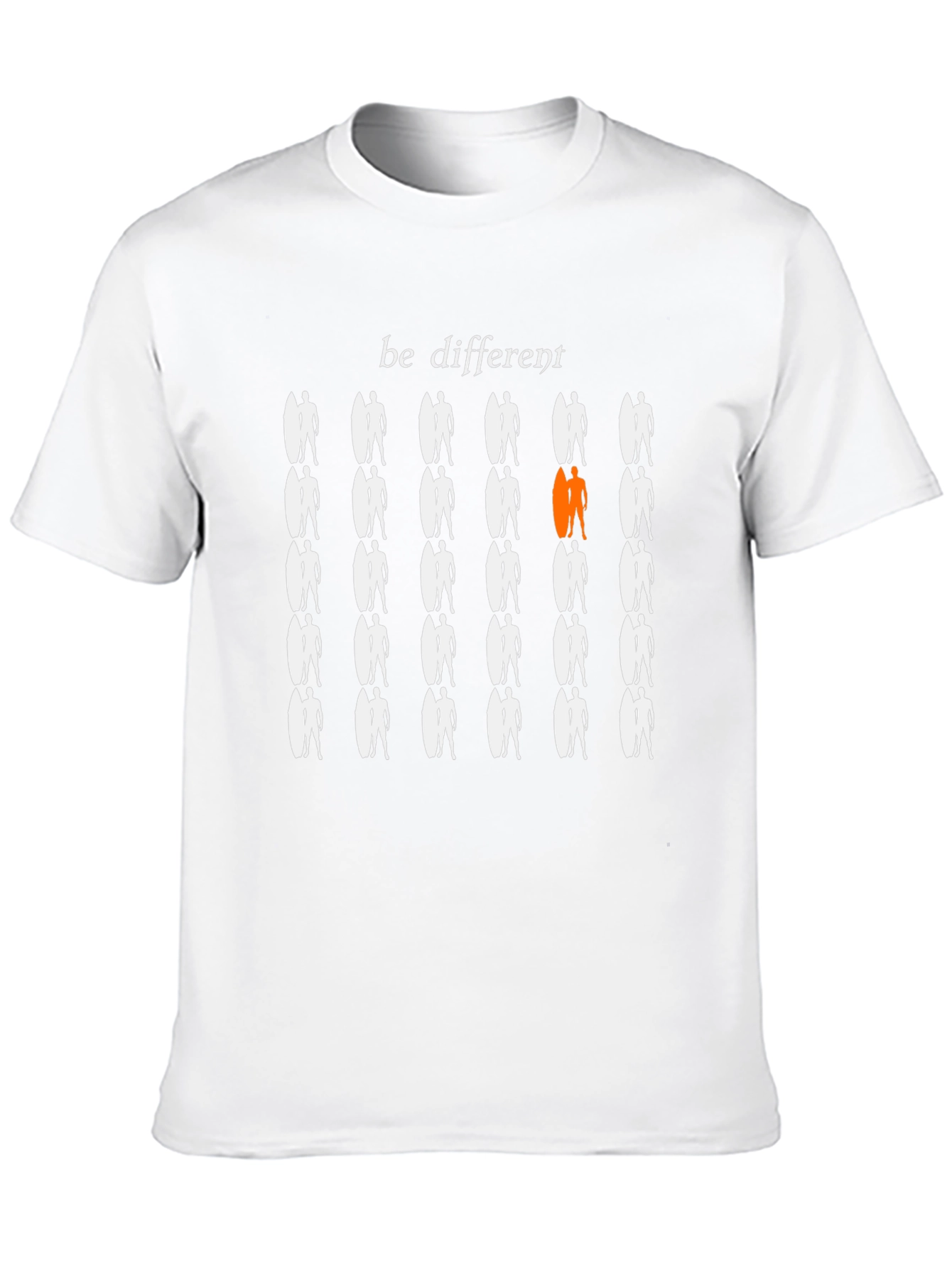 Black Be Different Graphic T-Shirt - Stand Out From The Crowd view 10
