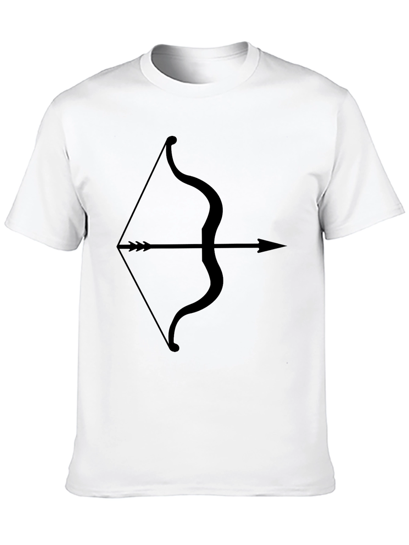 Black Archer Graphic Tee - Black Cotton Bow & Arrow T-Shirt view 10