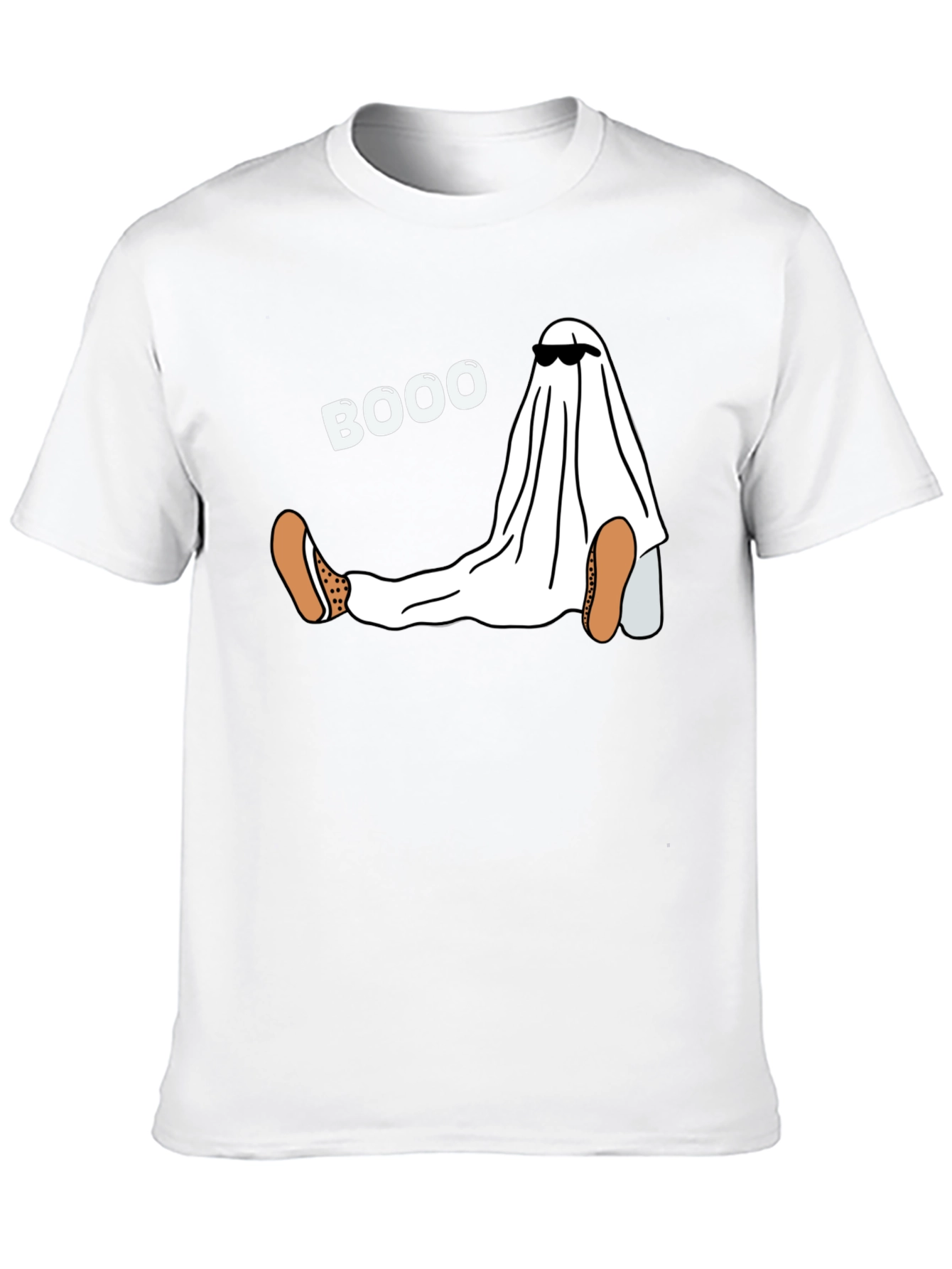 Black Funny Halloween Ghost Boo T-Shirt view 10