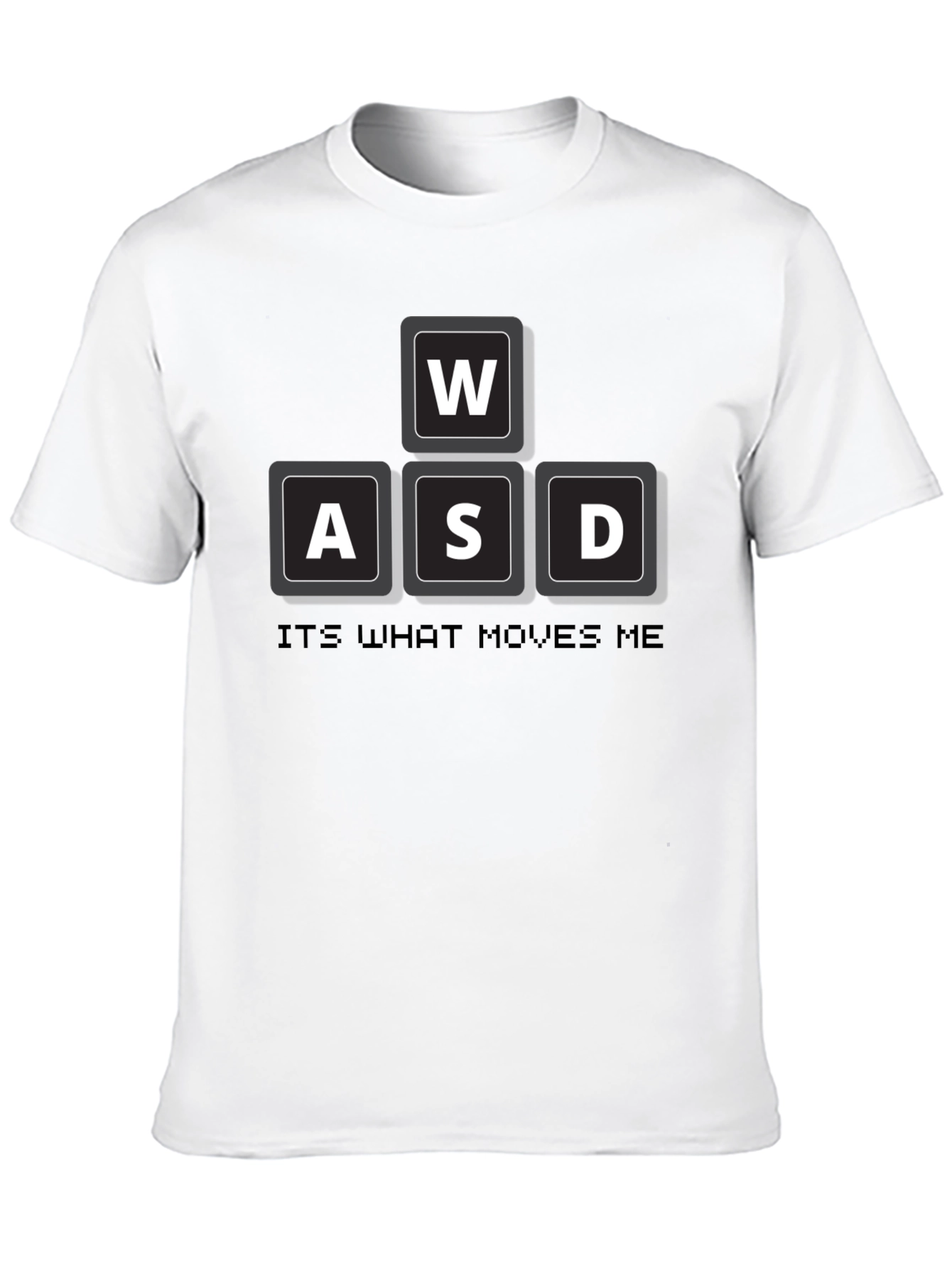 Black Gamer WASD T-Shirt - It's What Moves Me view 10