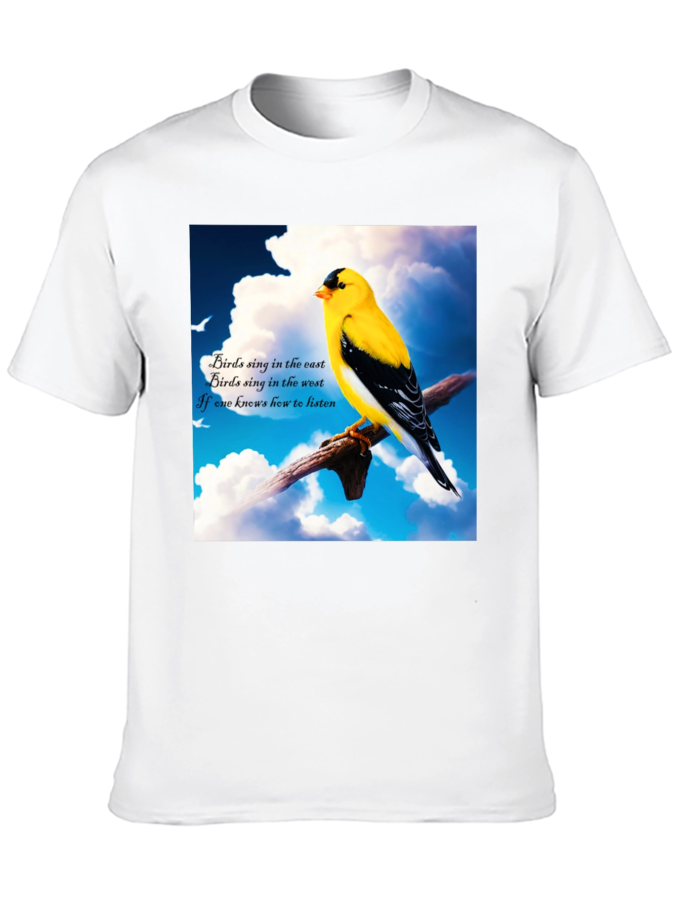 Birds Sing Graphic Tee - Nature Lover's T-Shirt - 10
