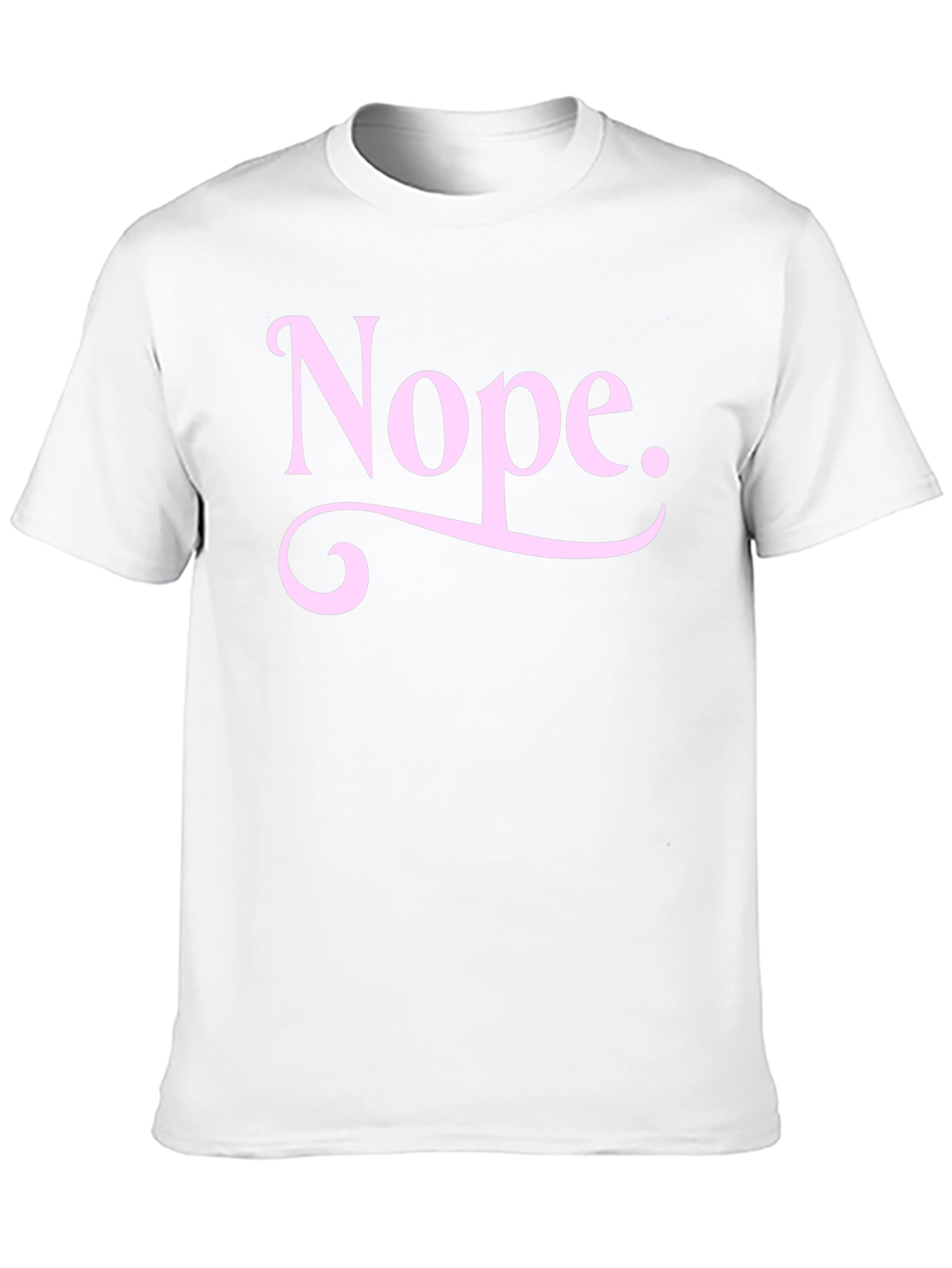 Black Nope Graphic Tee - Unisex Black Cotton T-Shirt view 10