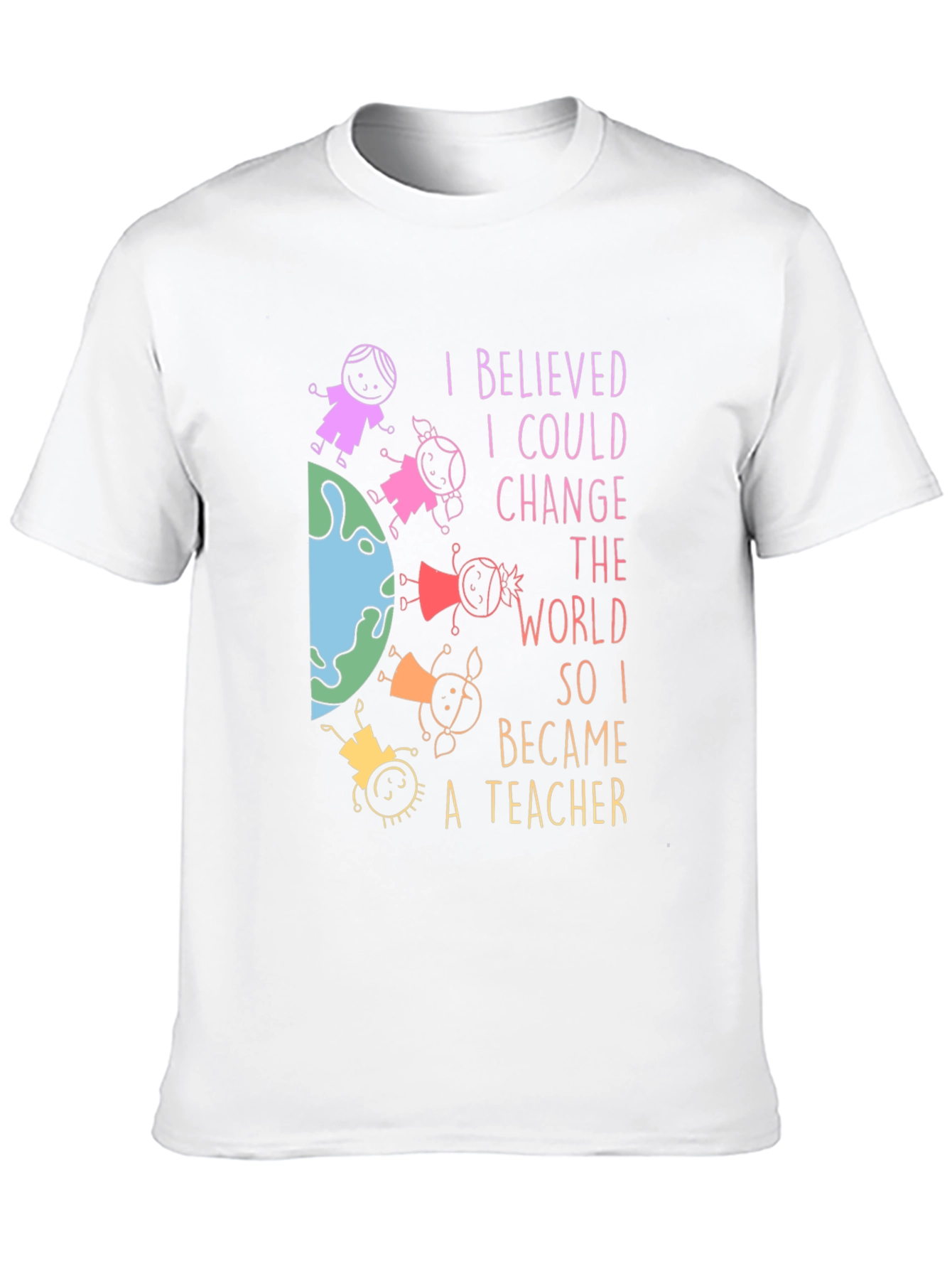 Black Teacher T-Shirt: Change the World view 10
