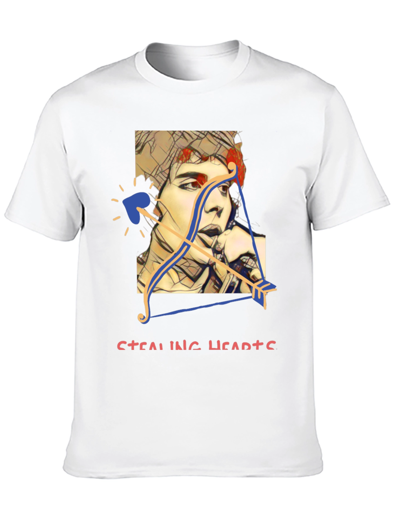 Black Stealing Hearts Graphic Tee view 10