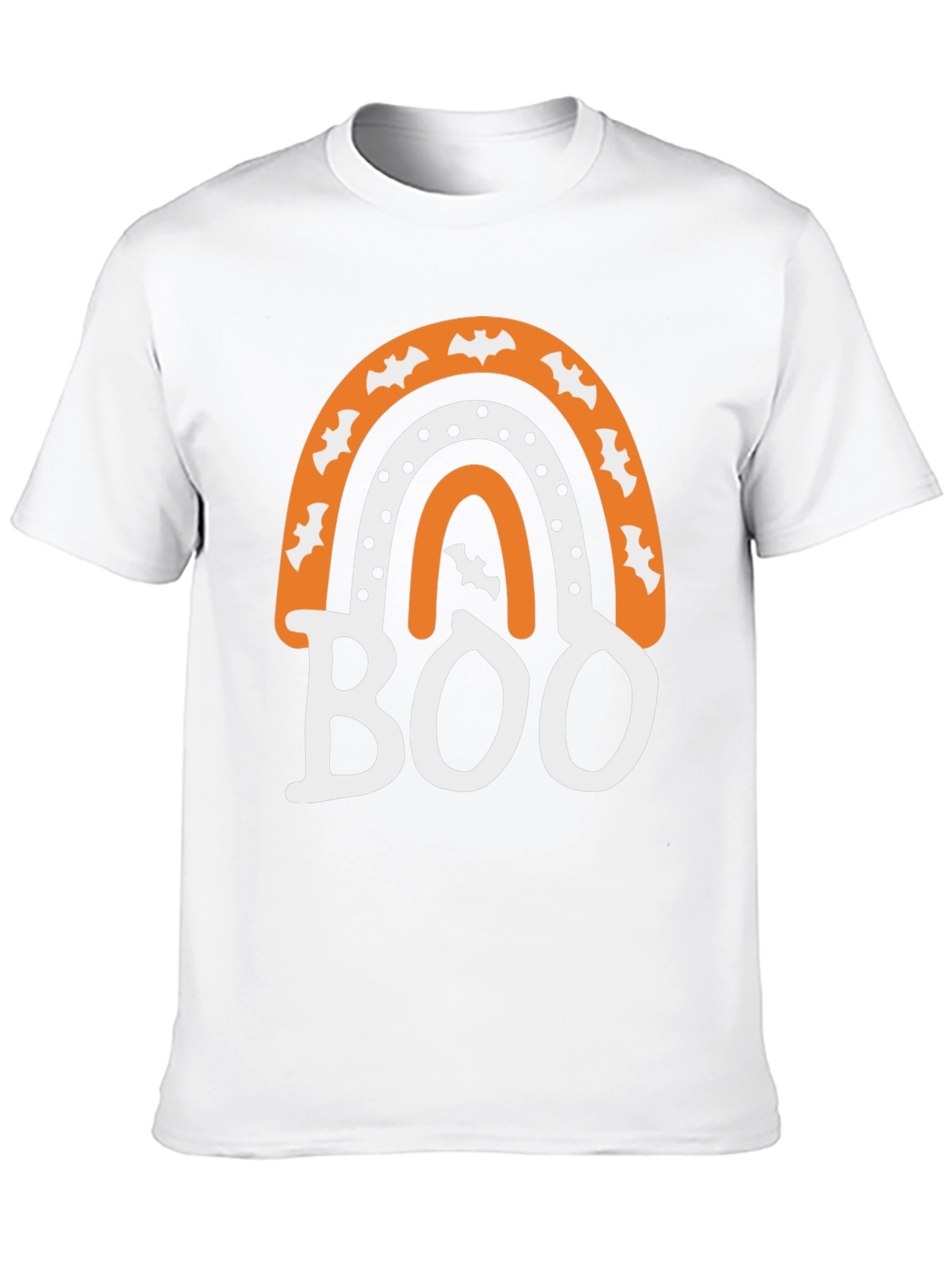 Black Halloween Boo Rainbow T-Shirt view 10